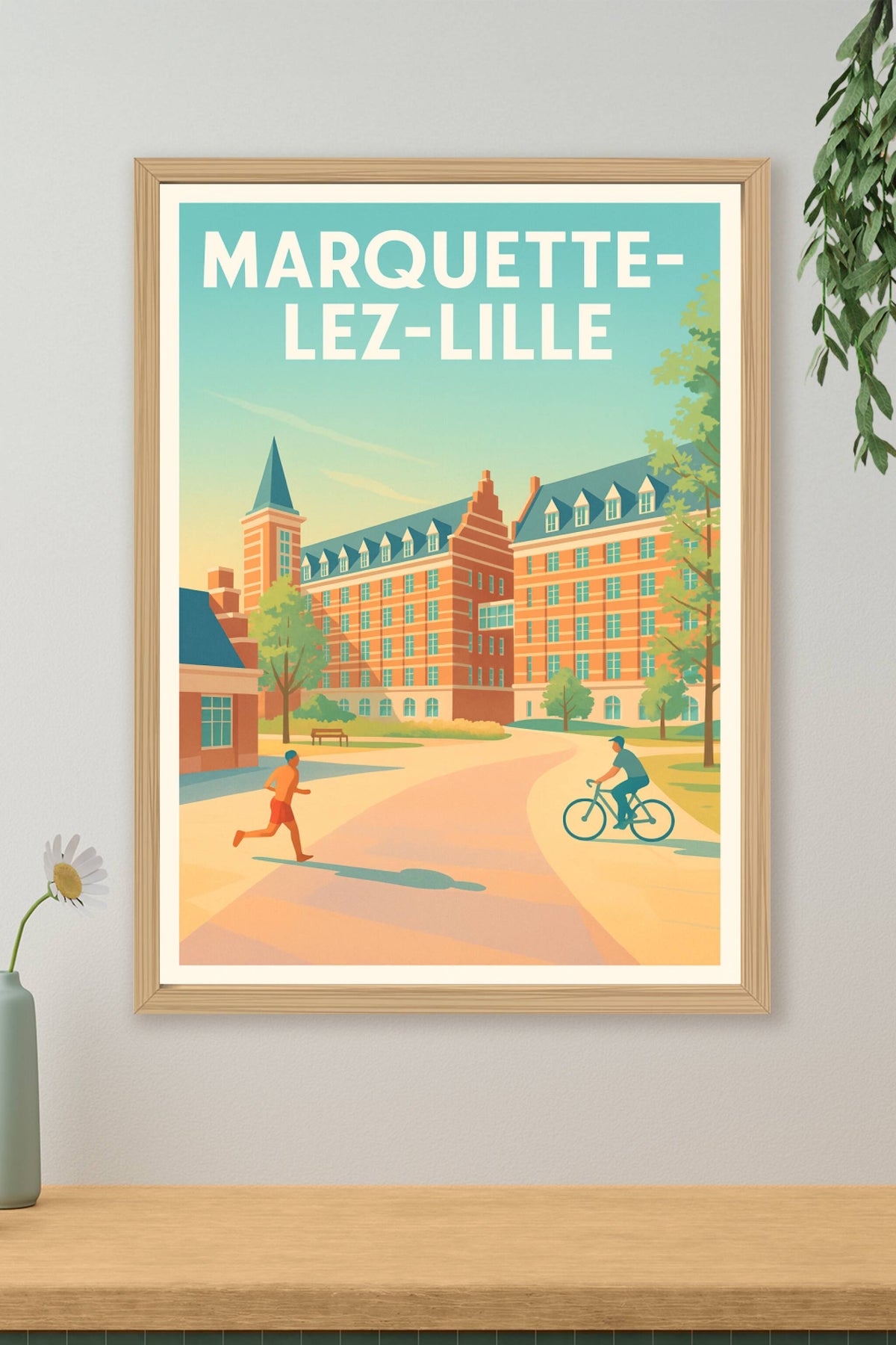 Affiche de Marquette-lez-Lille - Harmonie urbaine et nature active