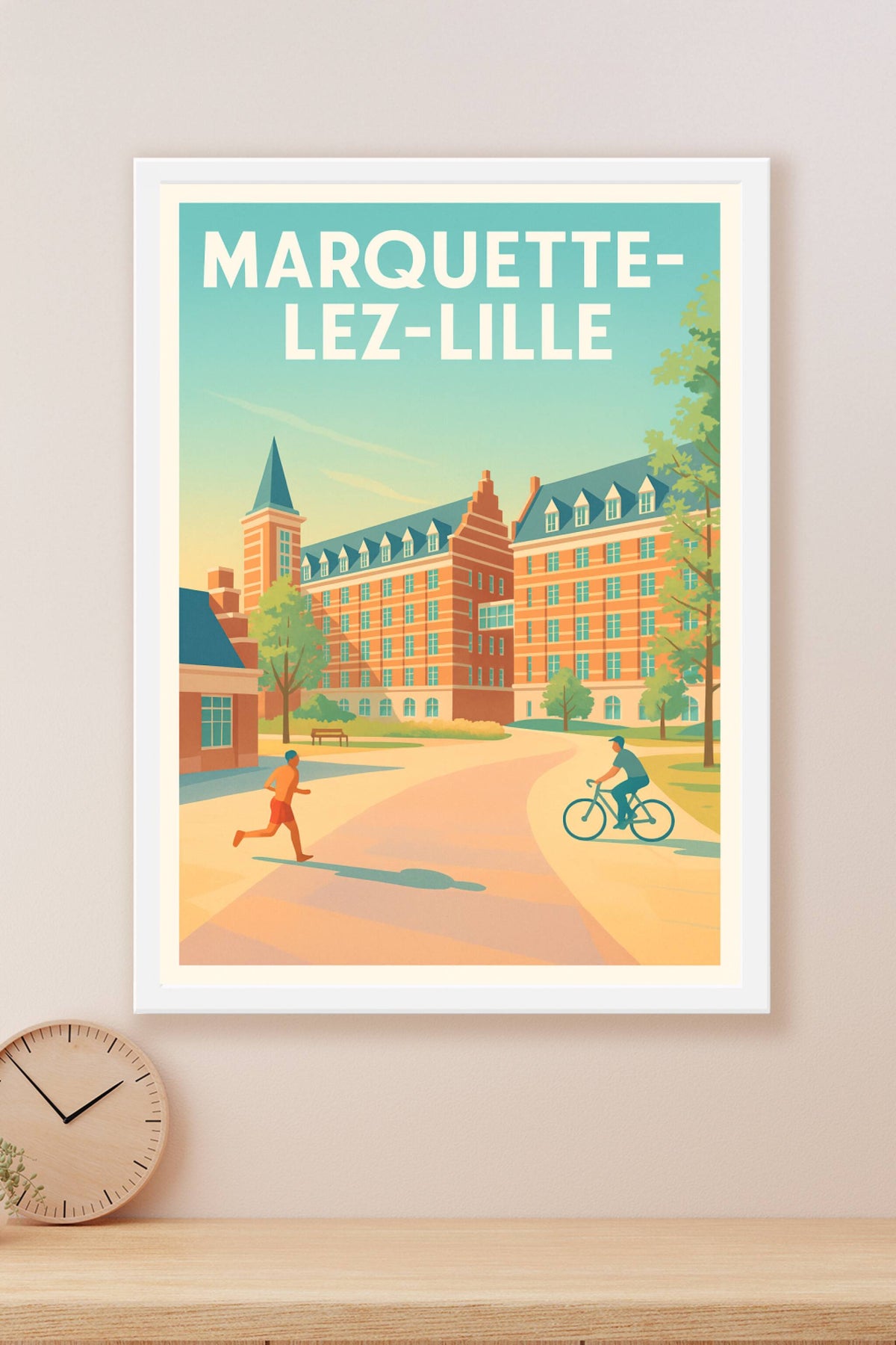 Affiche de Marquette-lez-Lille - Harmonie urbaine et nature active