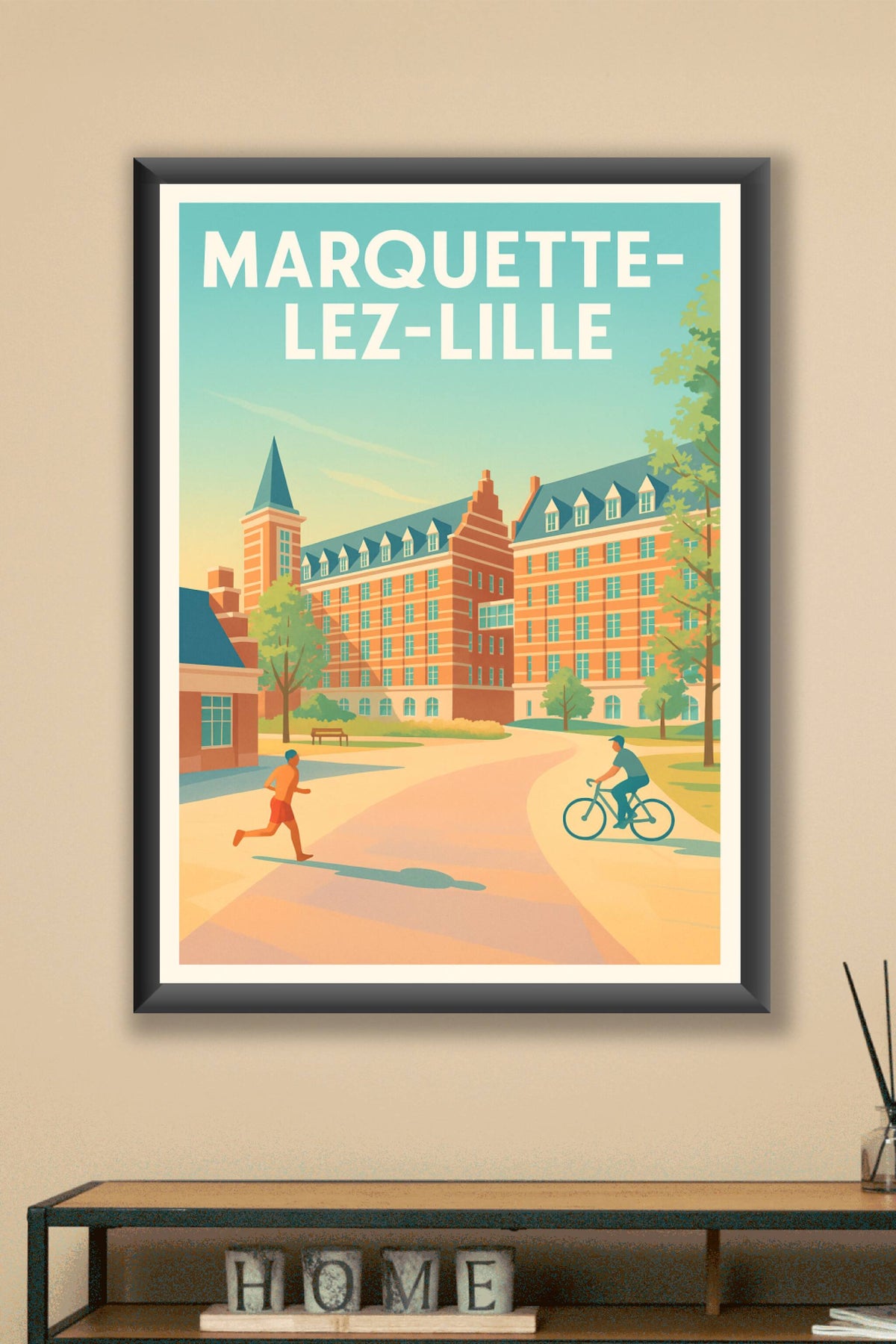 Affiche de Marquette-lez-Lille - Harmonie urbaine et nature active