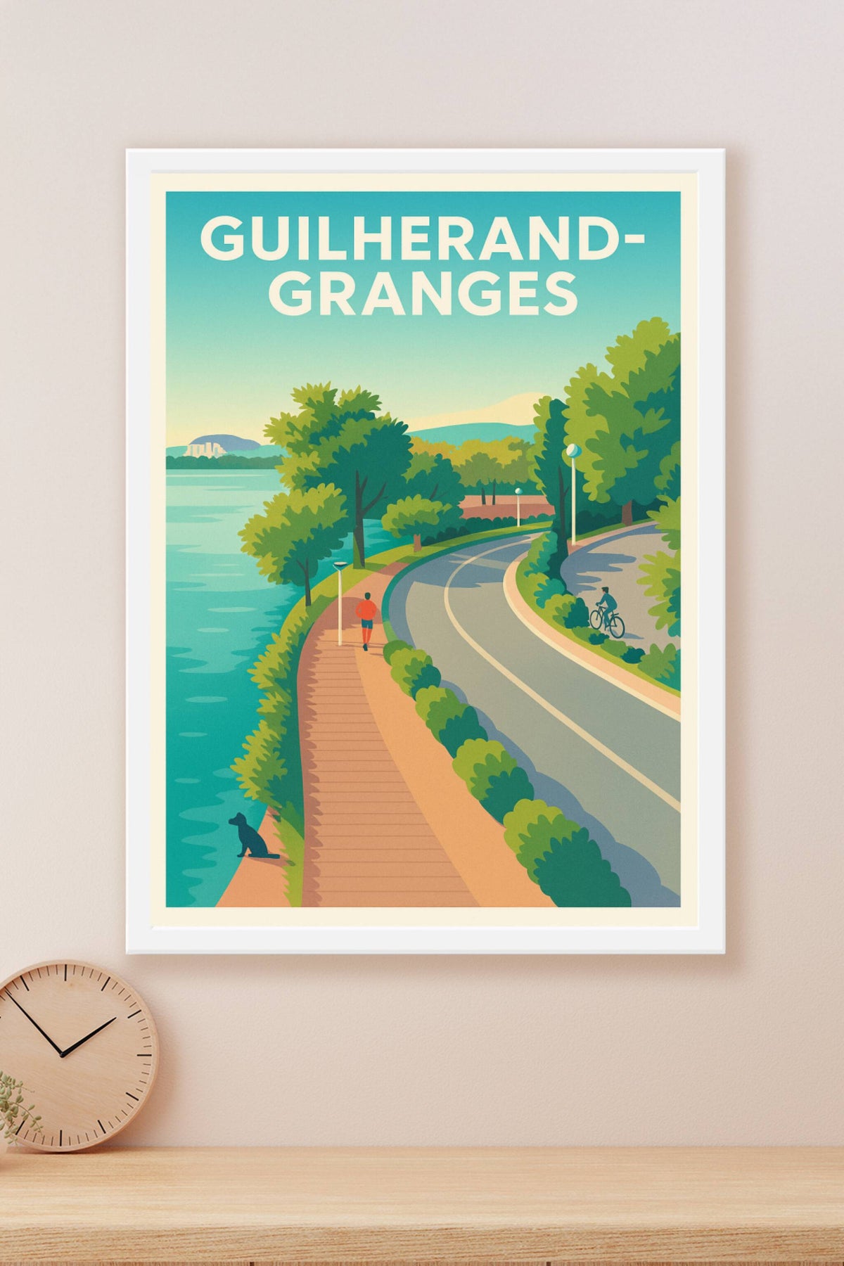 Affiche de Guilherand-Granges - Promenade apaisante au fil de l'eau