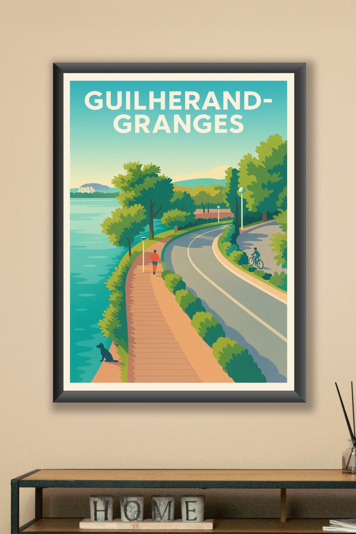 Affiche de Guilherand-Granges - Promenade apaisante au fil de l'eau