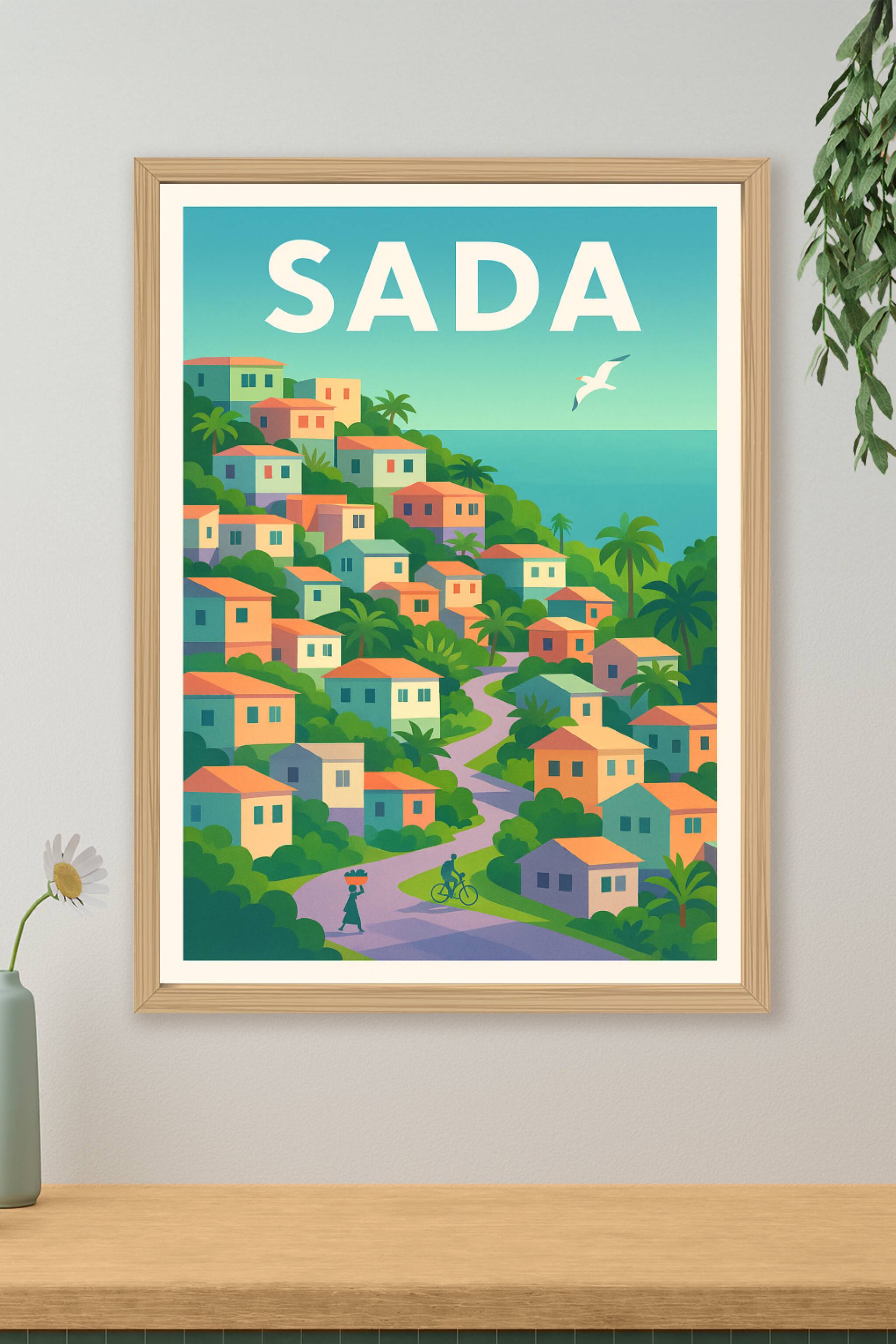 Affiche de Sada - L'âme colorée d'une ville côtière