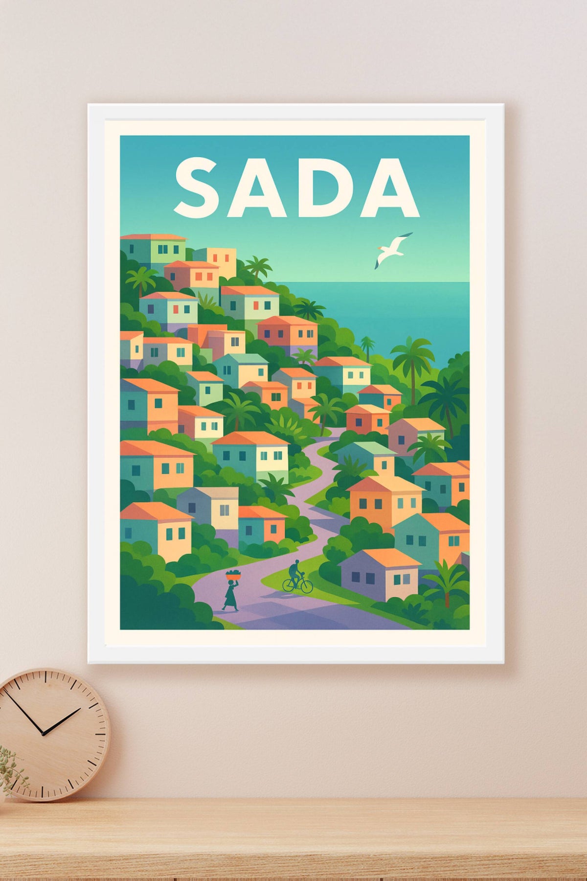 Affiche de Sada - L'âme colorée d'une ville côtière