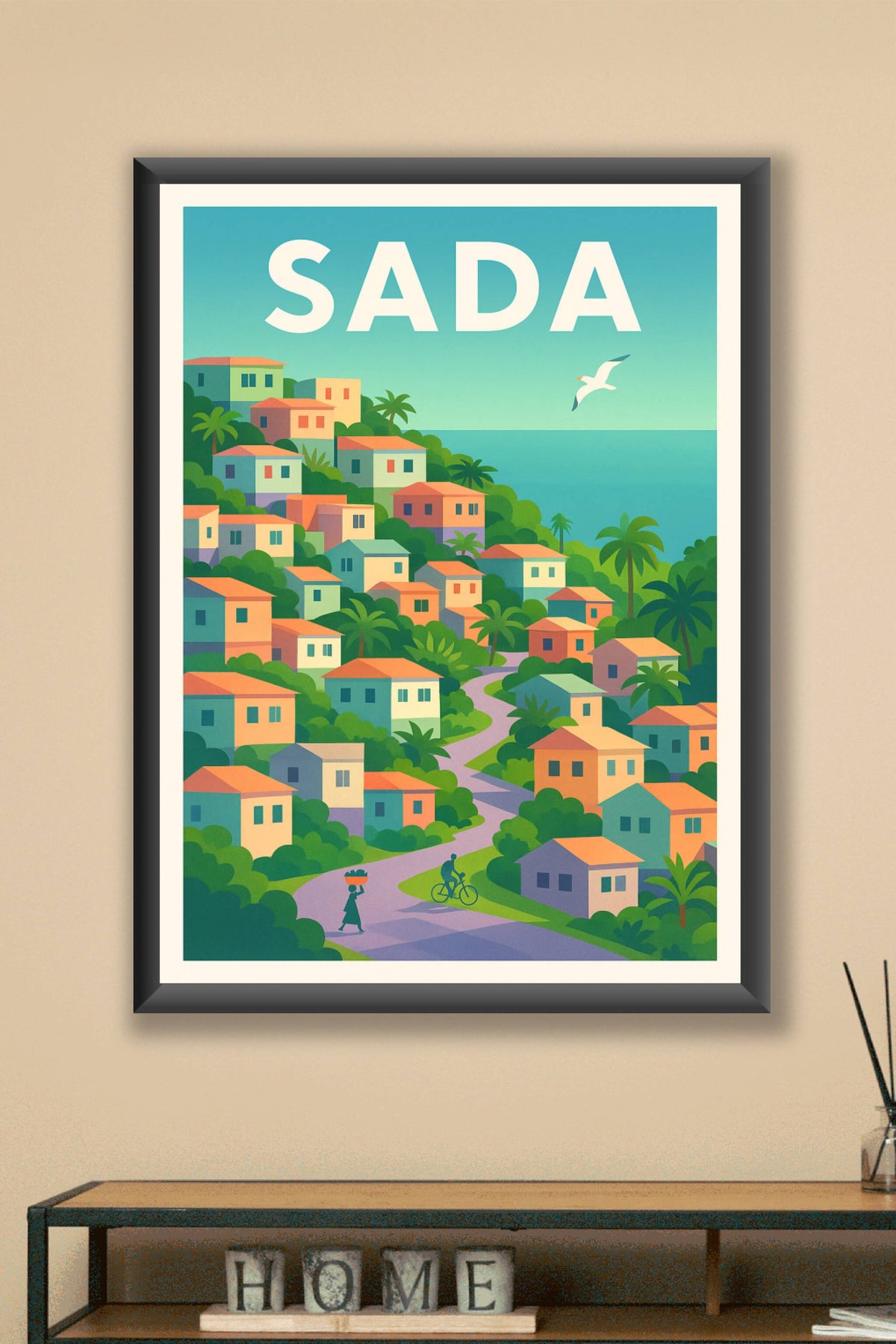 Affiche de Sada - L'âme colorée d'une ville côtière