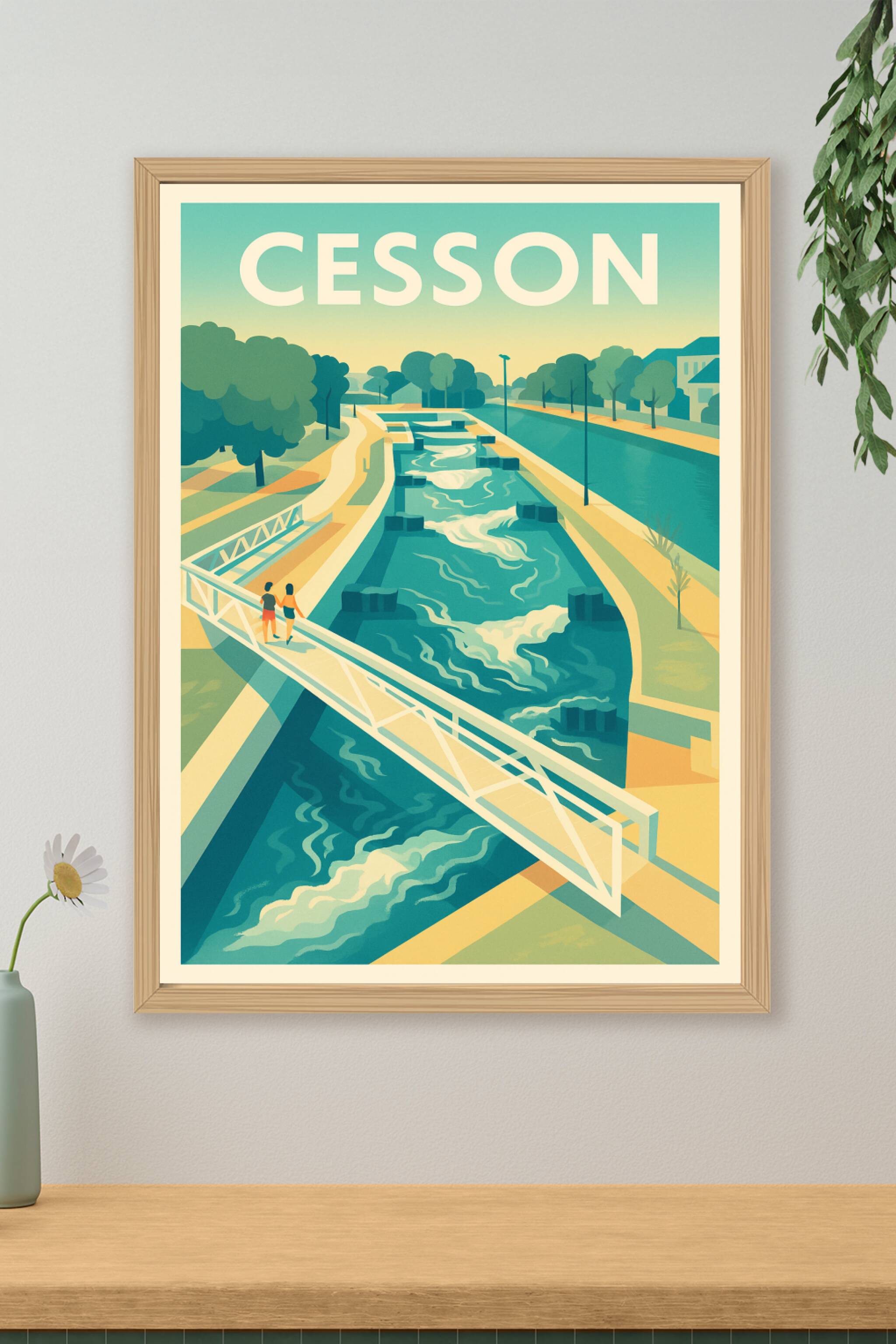 Affiche de Cesson - Une promenade au fil de l'eau