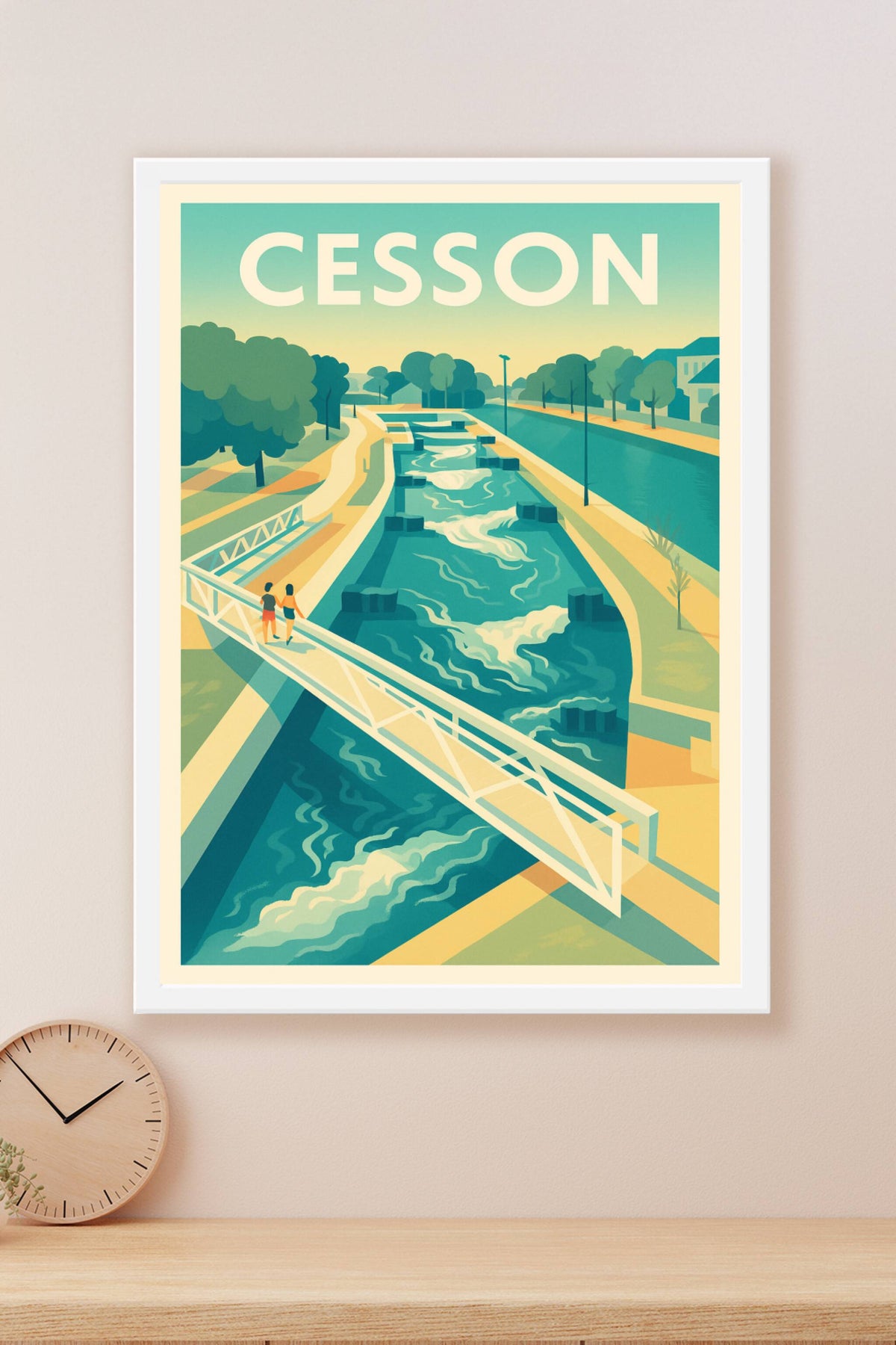 Affiche de Cesson - Une promenade au fil de l'eau