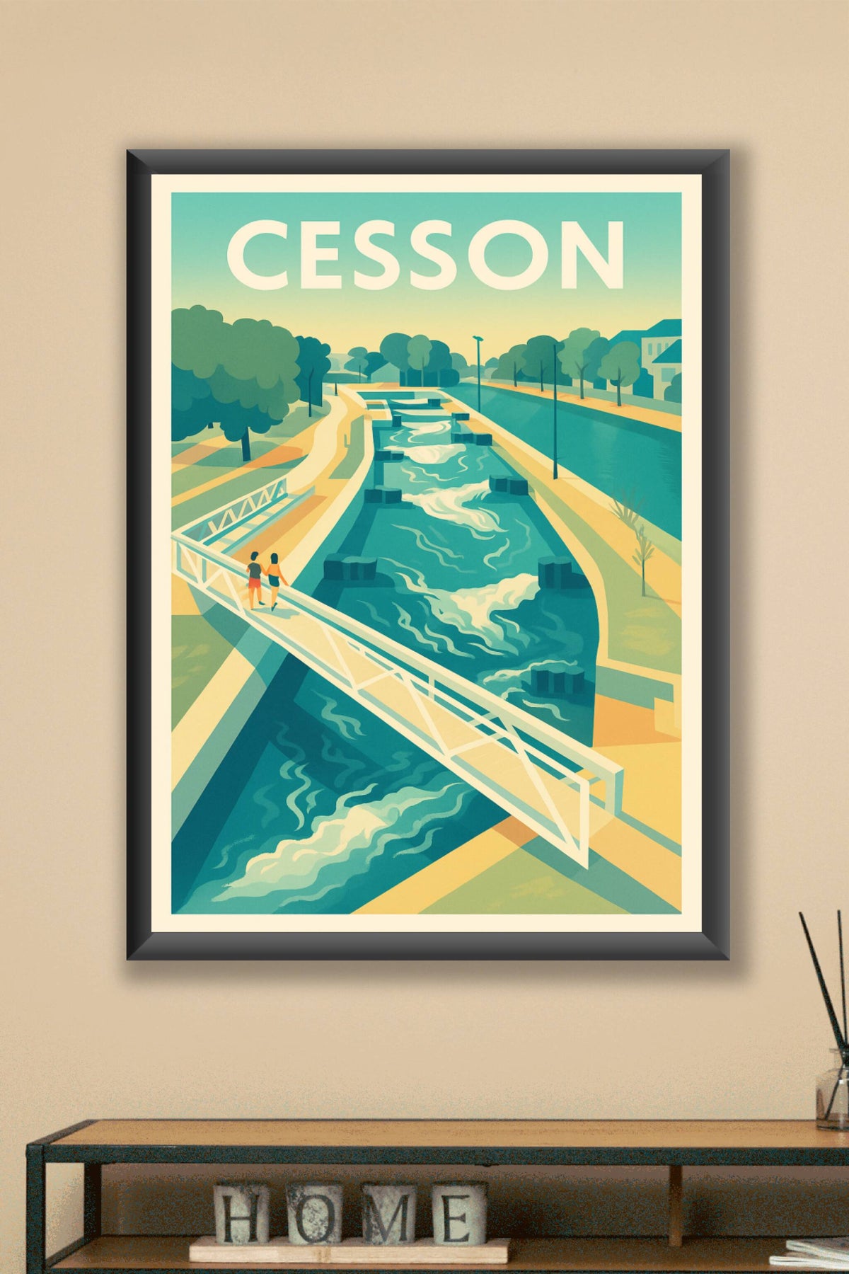Affiche de Cesson - Une promenade au fil de l'eau