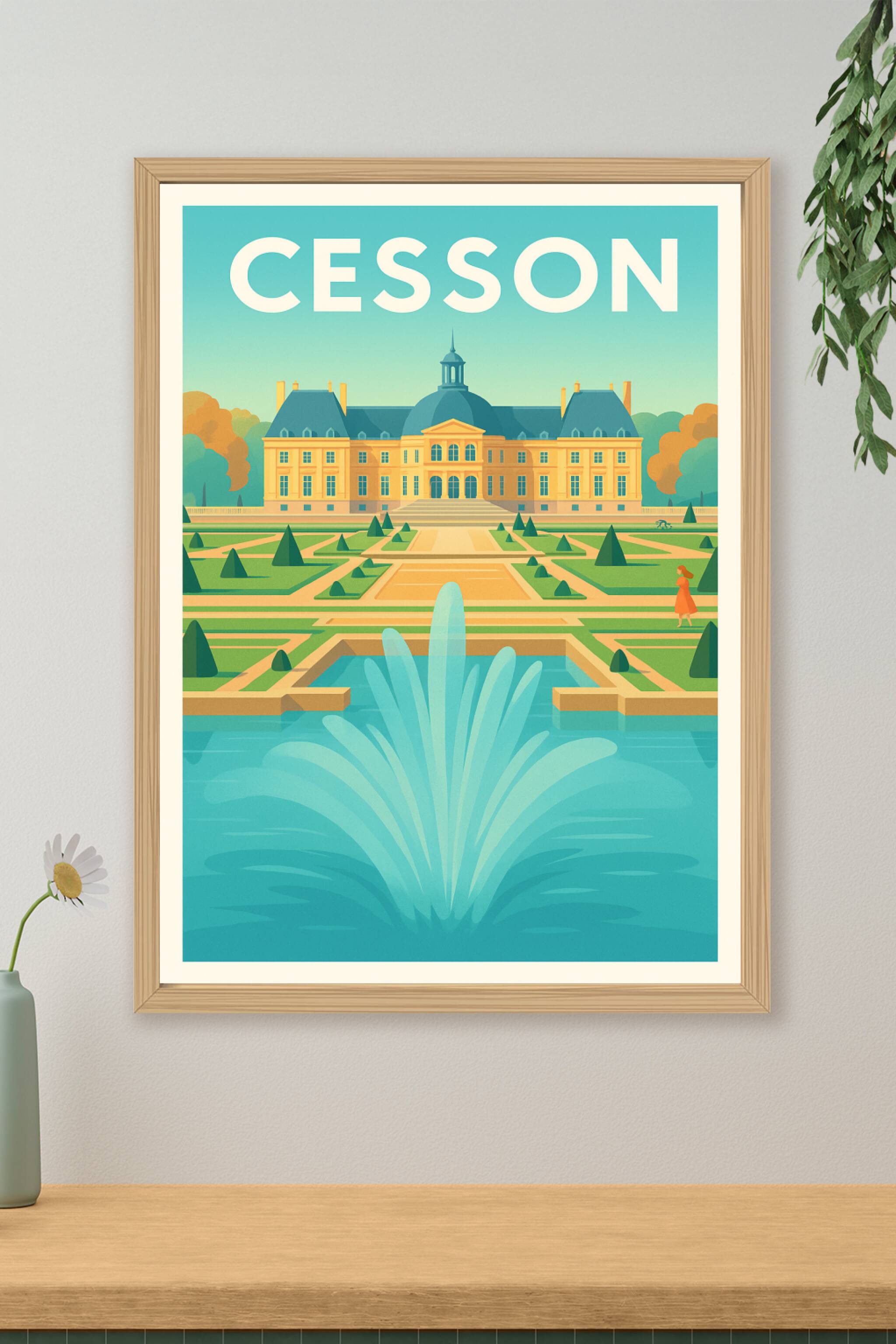 Affiche de Cesson - Élégance et sérénité au château