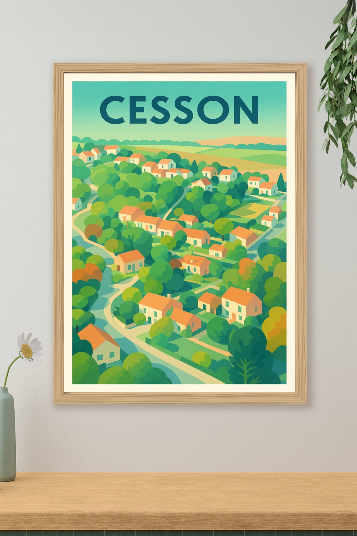 Affiche de Cesson - Charme bucolique et villages paisibles