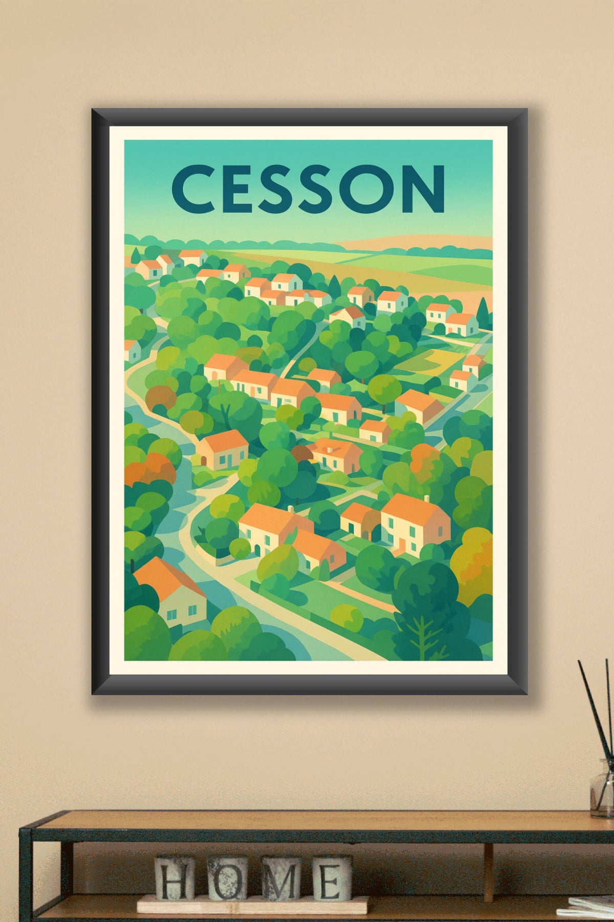 Affiche de Cesson - Charme bucolique et villages paisibles