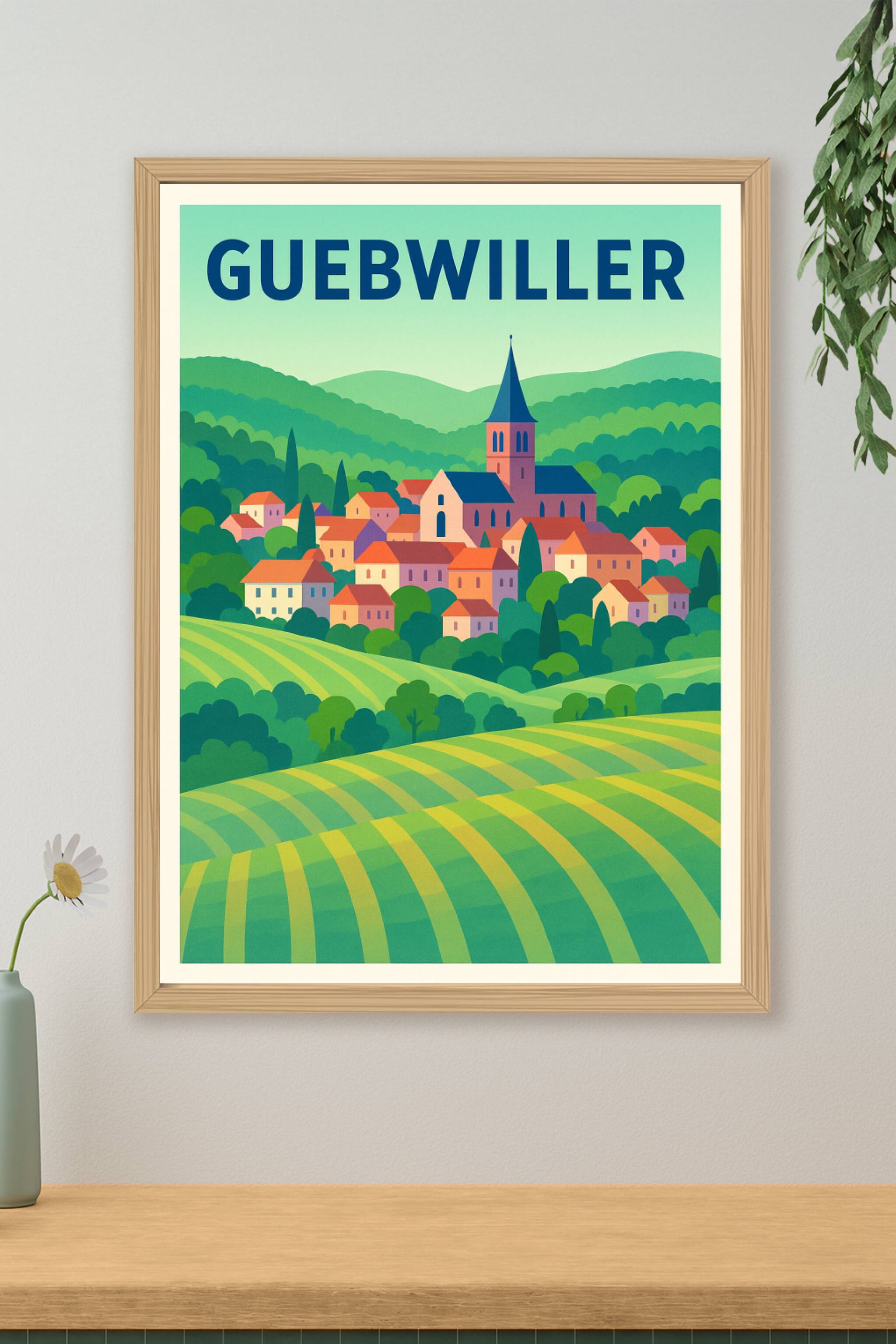Affiche de Guebwiller - Charme et sérénité au cœur de la nature