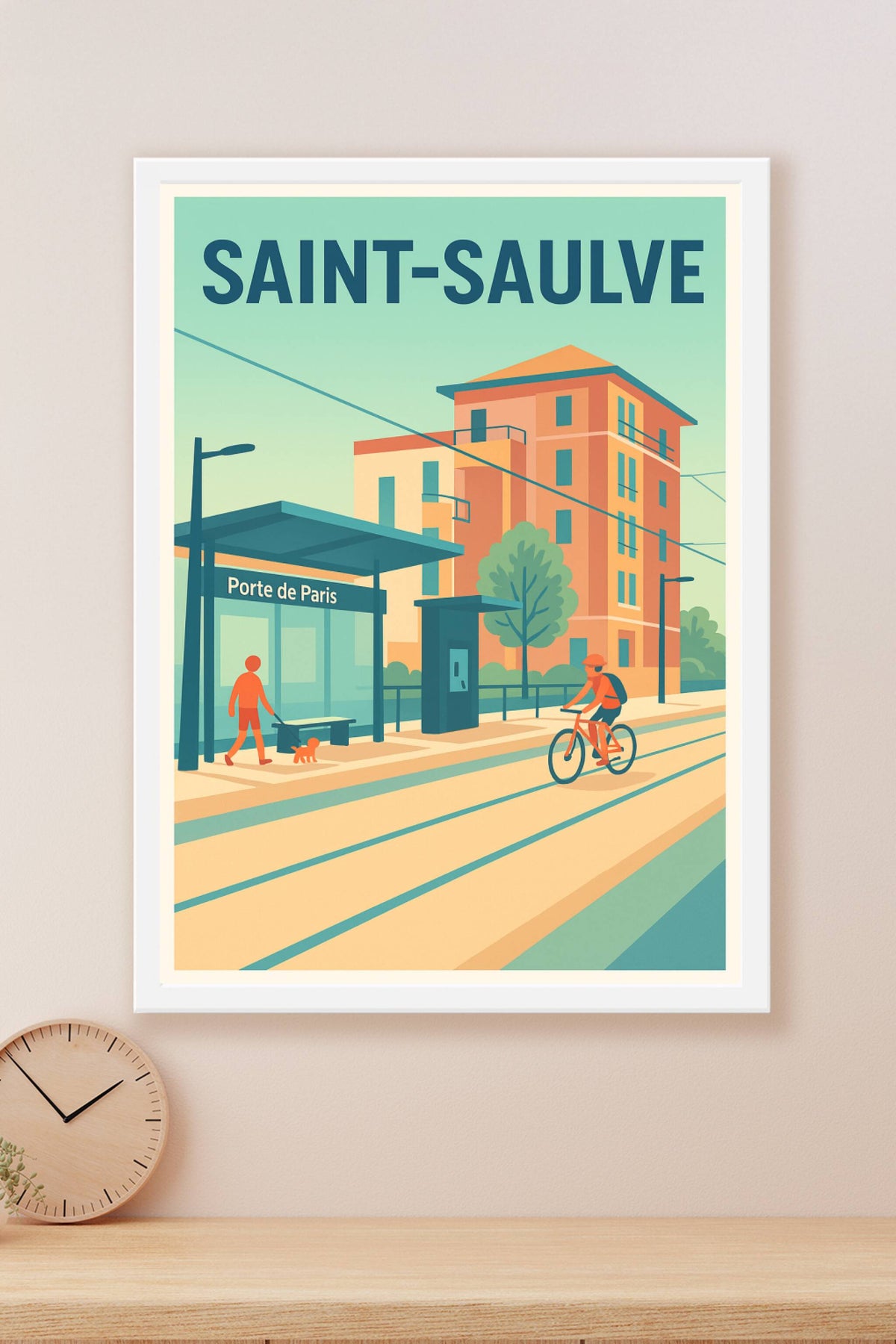 Affiche de Saint-Saulve - L'art de la mobilité urbaine