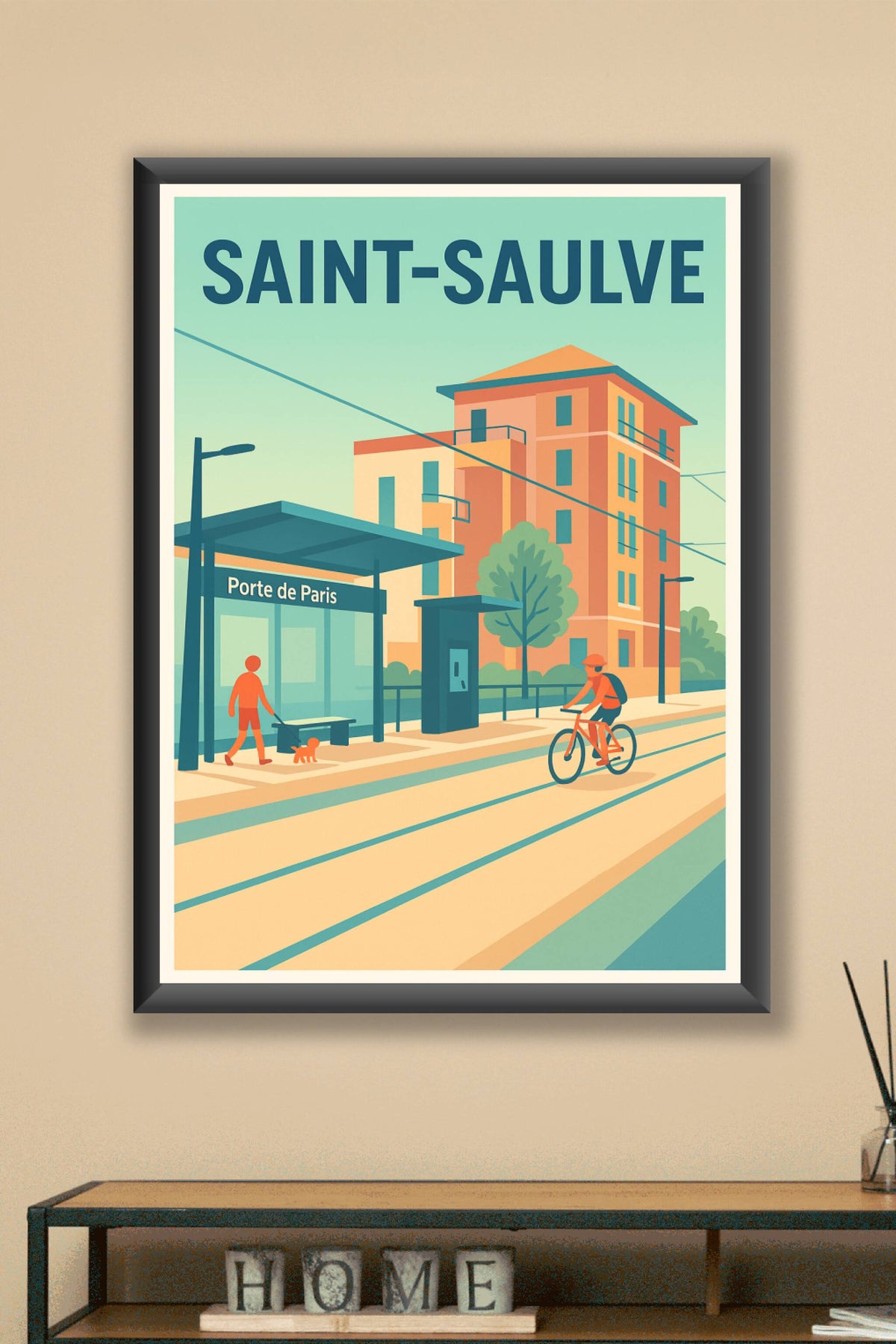 Affiche de Saint-Saulve - L'art de la mobilité urbaine