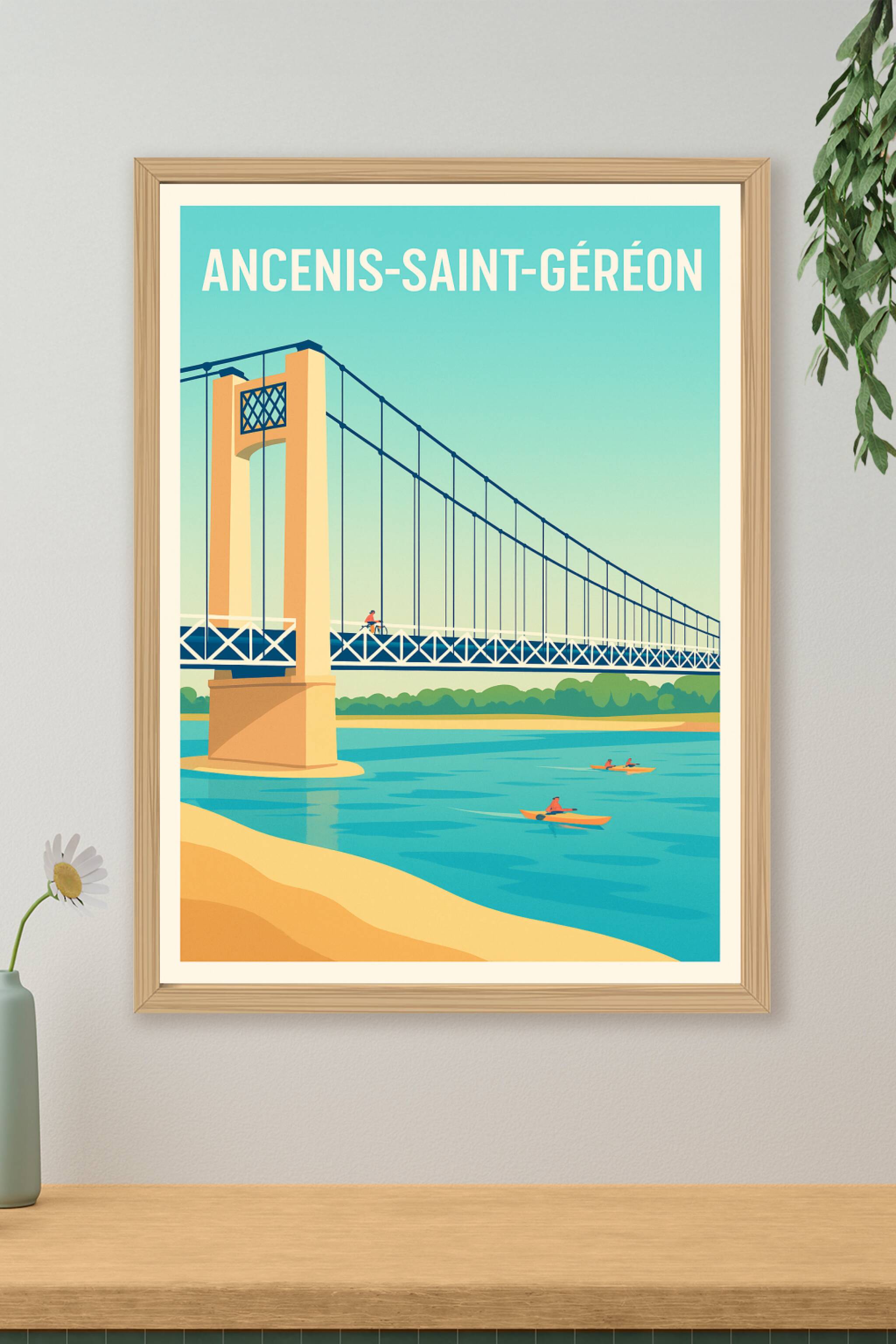 Affiche de Ancenis-Saint-Géréon - Charme et Sérénité au Fil de la Loire