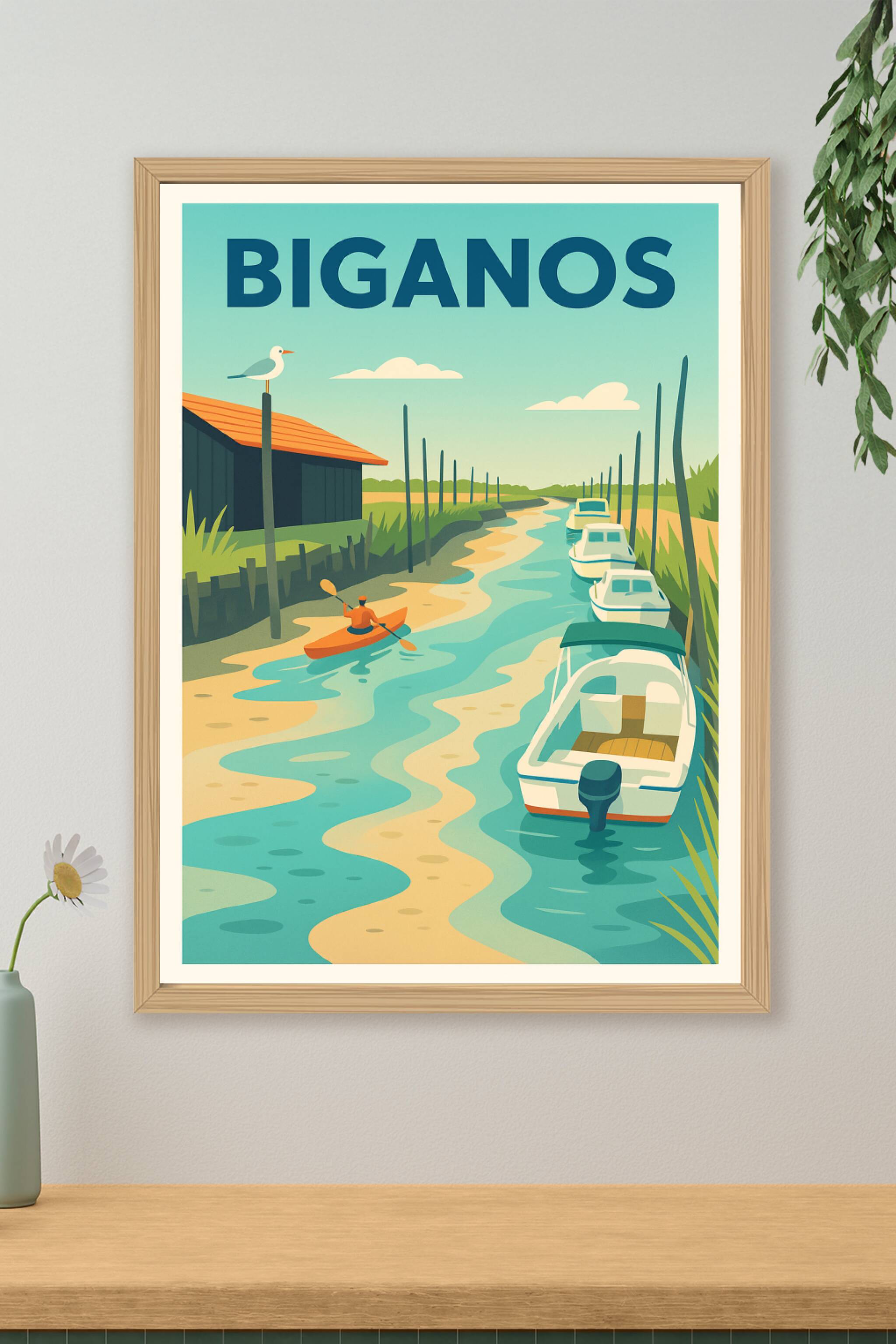 Affiche de Biganos - Douceur et Sérénité entre Rivière et Ciel
