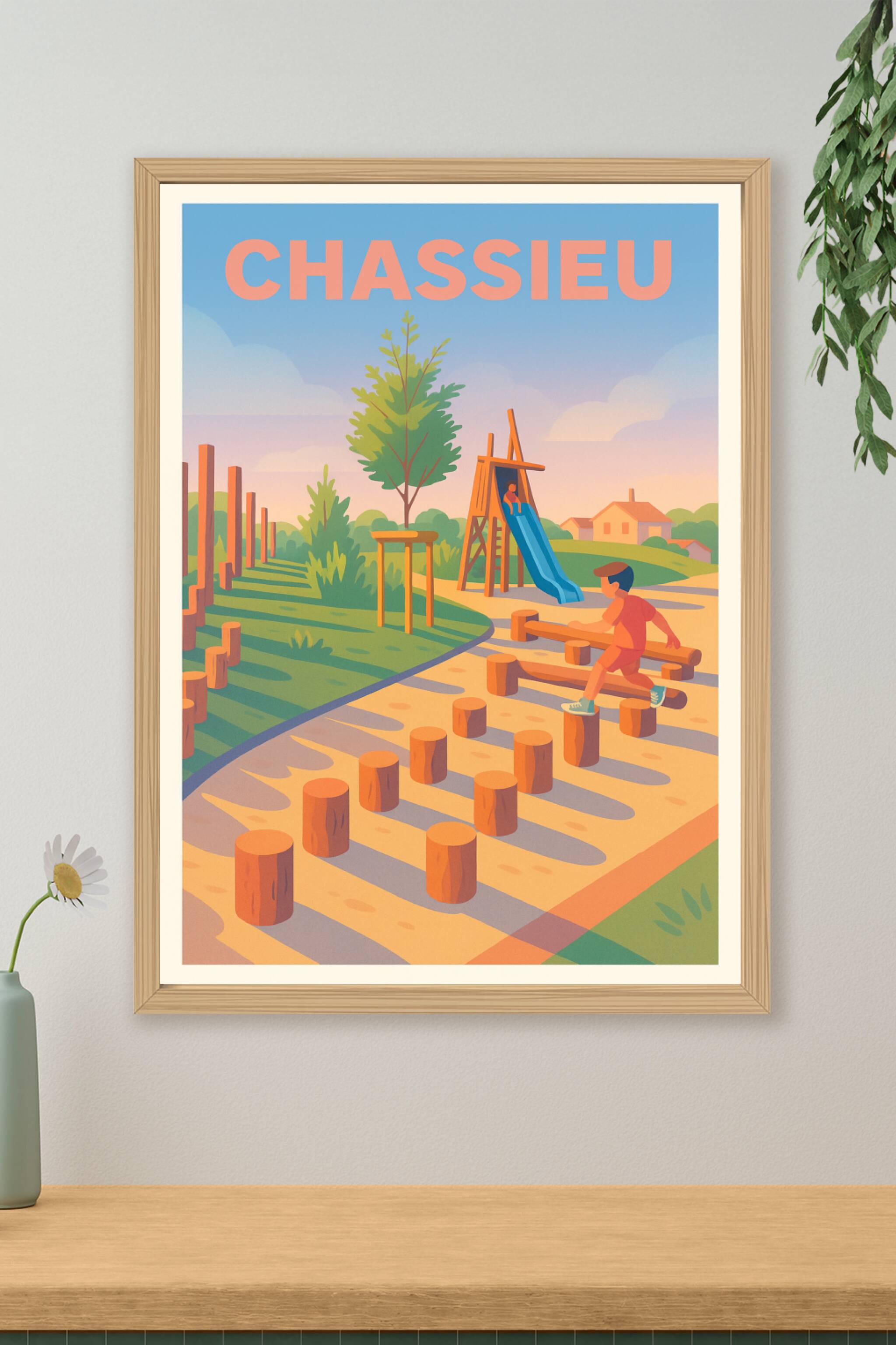 Affiche de Chassieu - Douceur et jeux en plein air