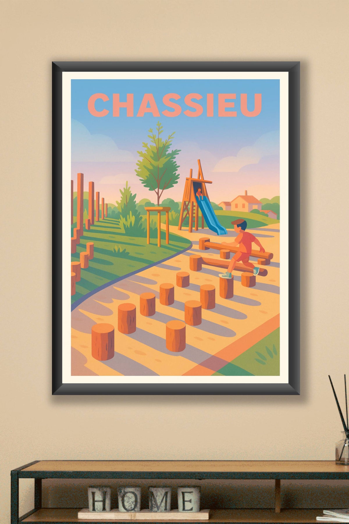 Affiche de Chassieu - Douceur et jeux en plein air