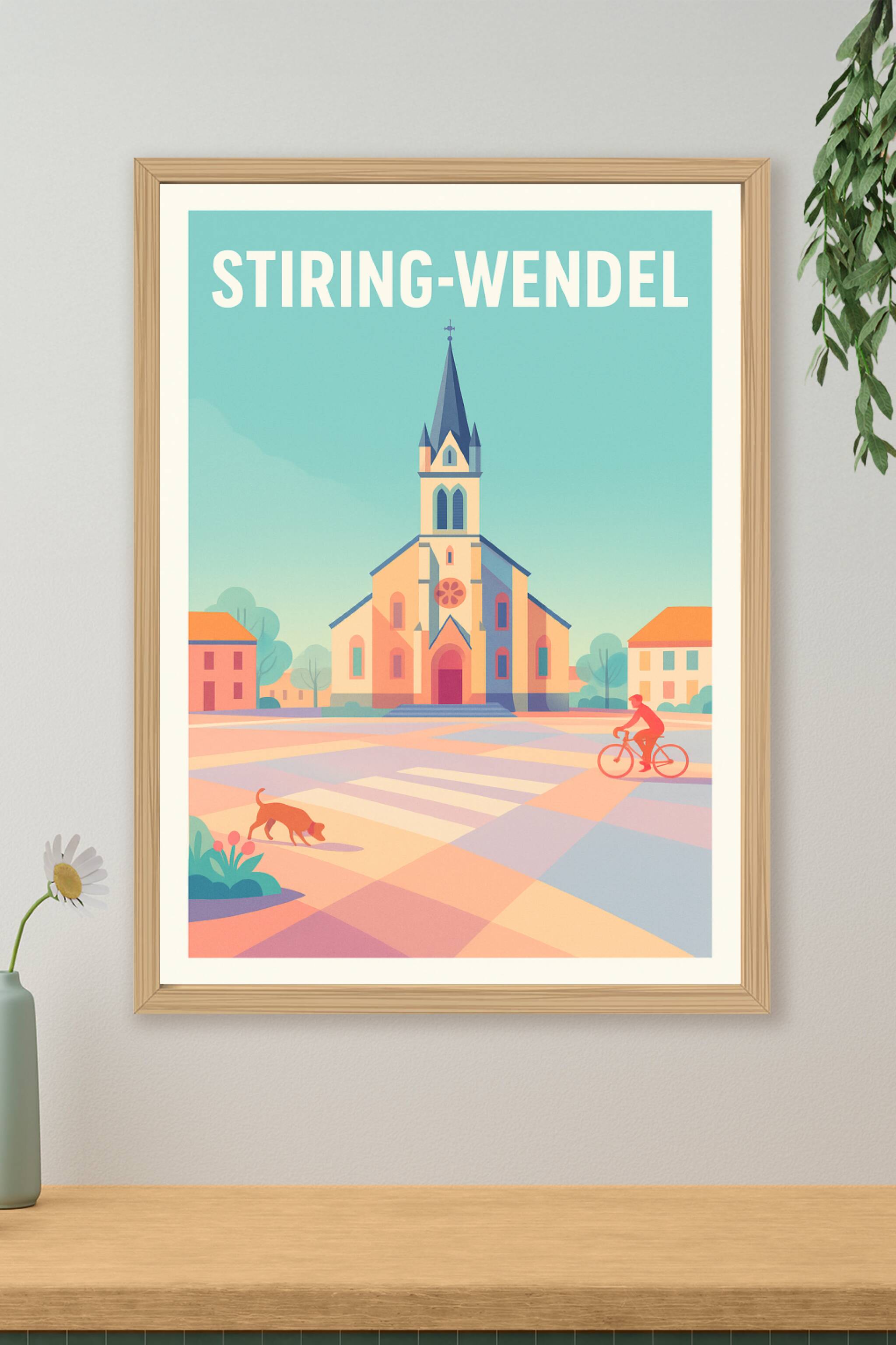 Affiche de Stiring-Wendel - Charme paisible et architectures emblématiques
