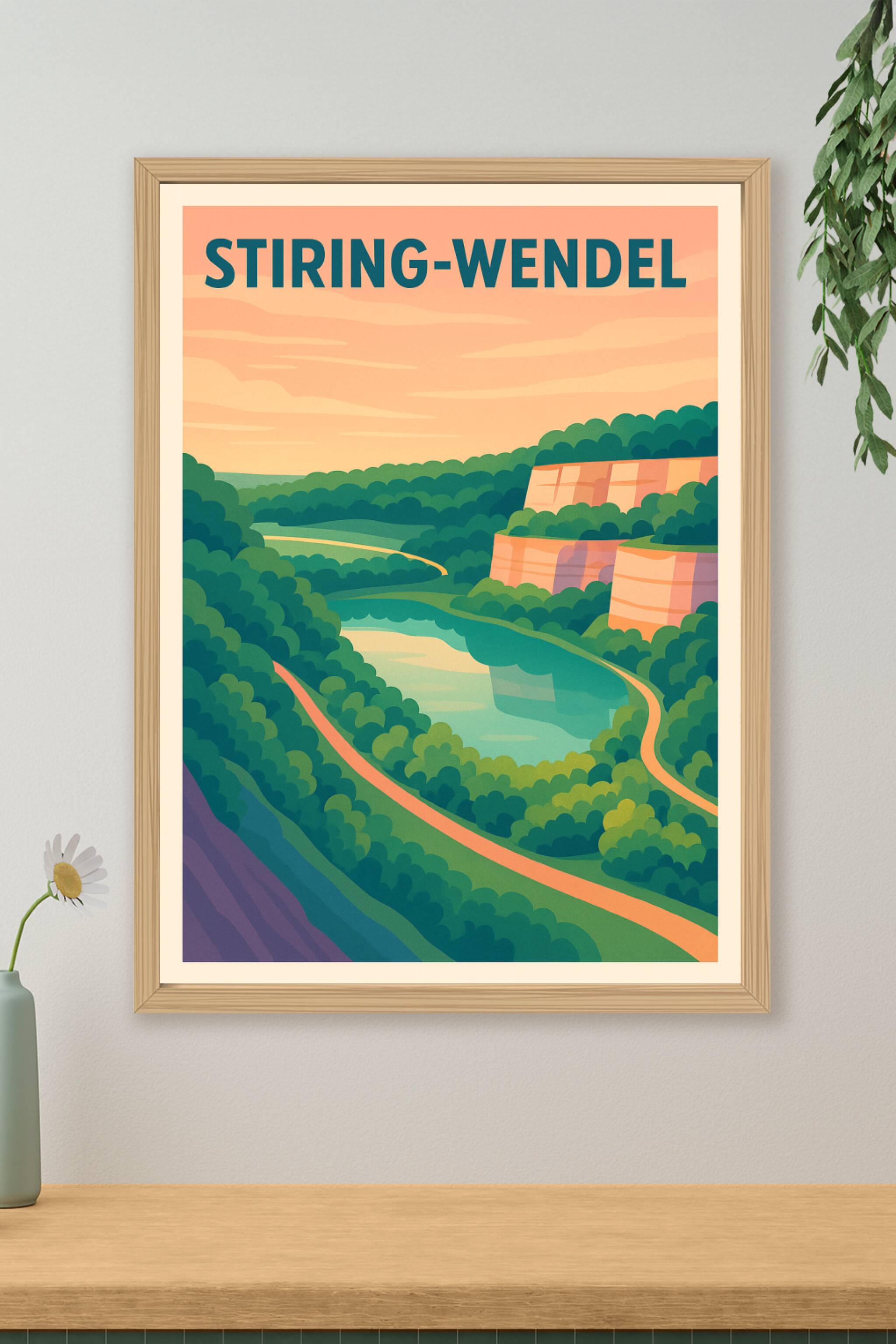 Affiche de Stiring-Wendel - Nature et sérénité au cœur des paysages lorrains