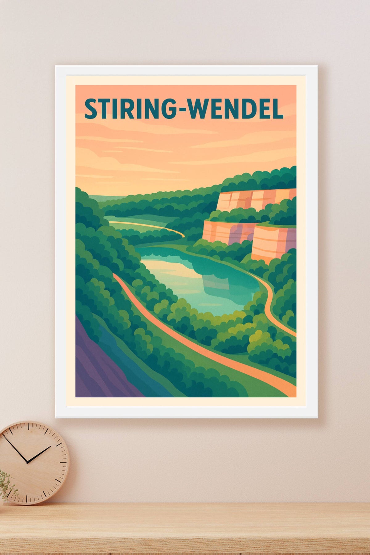 Affiche de Stiring-Wendel - Nature et sérénité au cœur des paysages lorrains