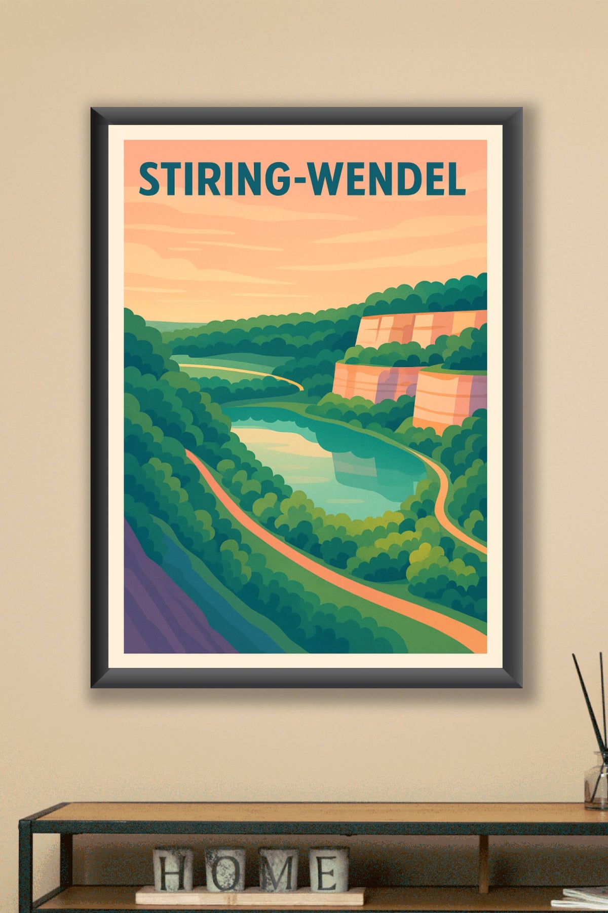 Affiche de Stiring-Wendel - Nature et sérénité au cœur des paysages lorrains