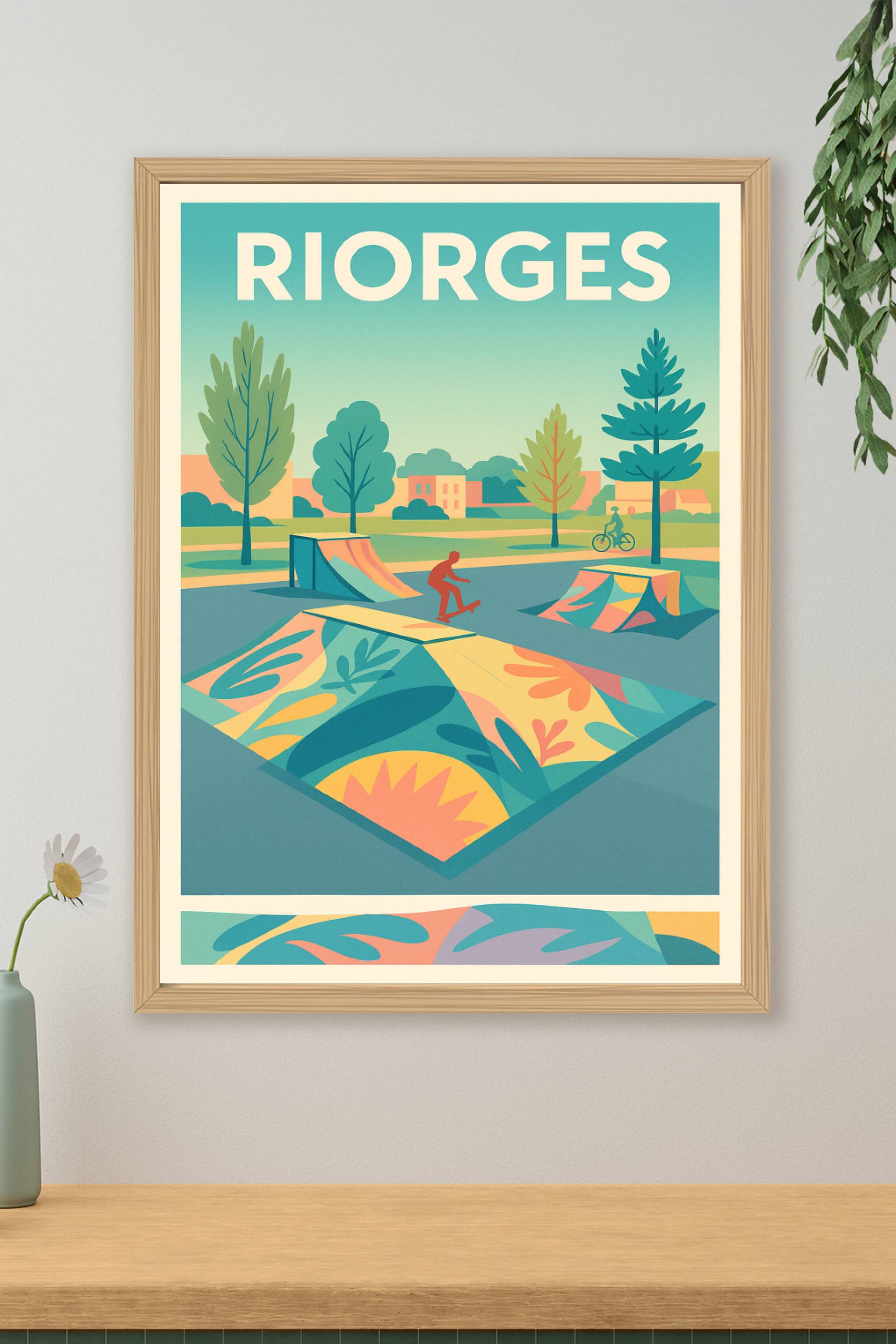 Affiche de Riorges - Esprit Skate et Nature Urbaine