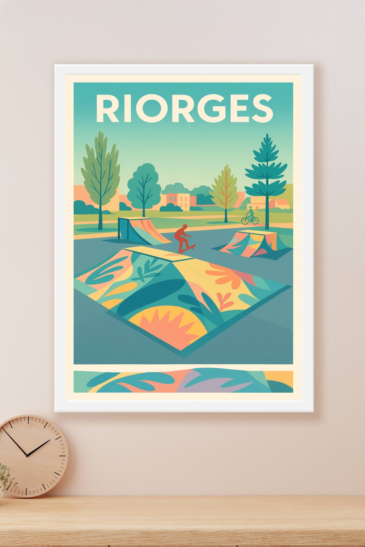 Affiche de Riorges - Esprit Skate et Nature Urbaine