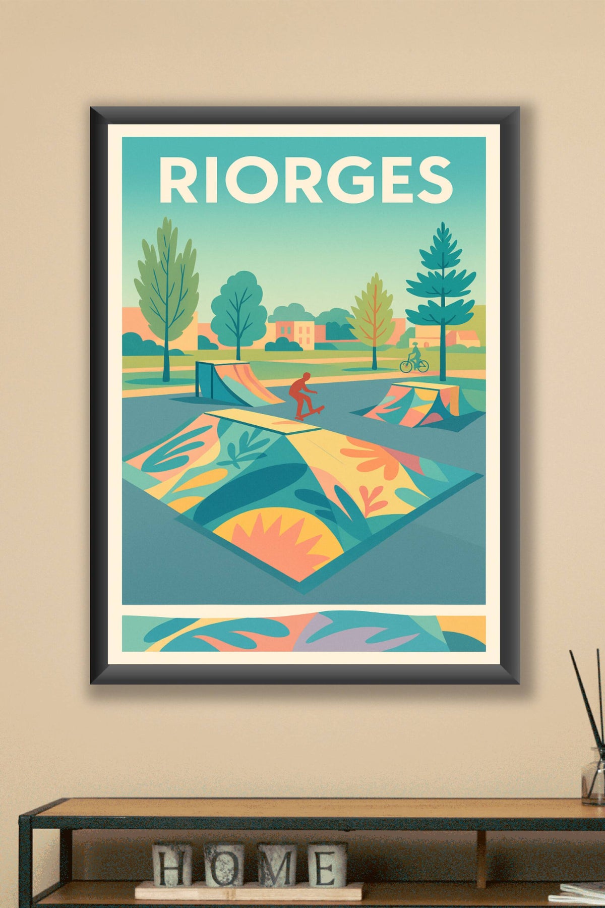 Affiche de Riorges - Esprit Skate et Nature Urbaine