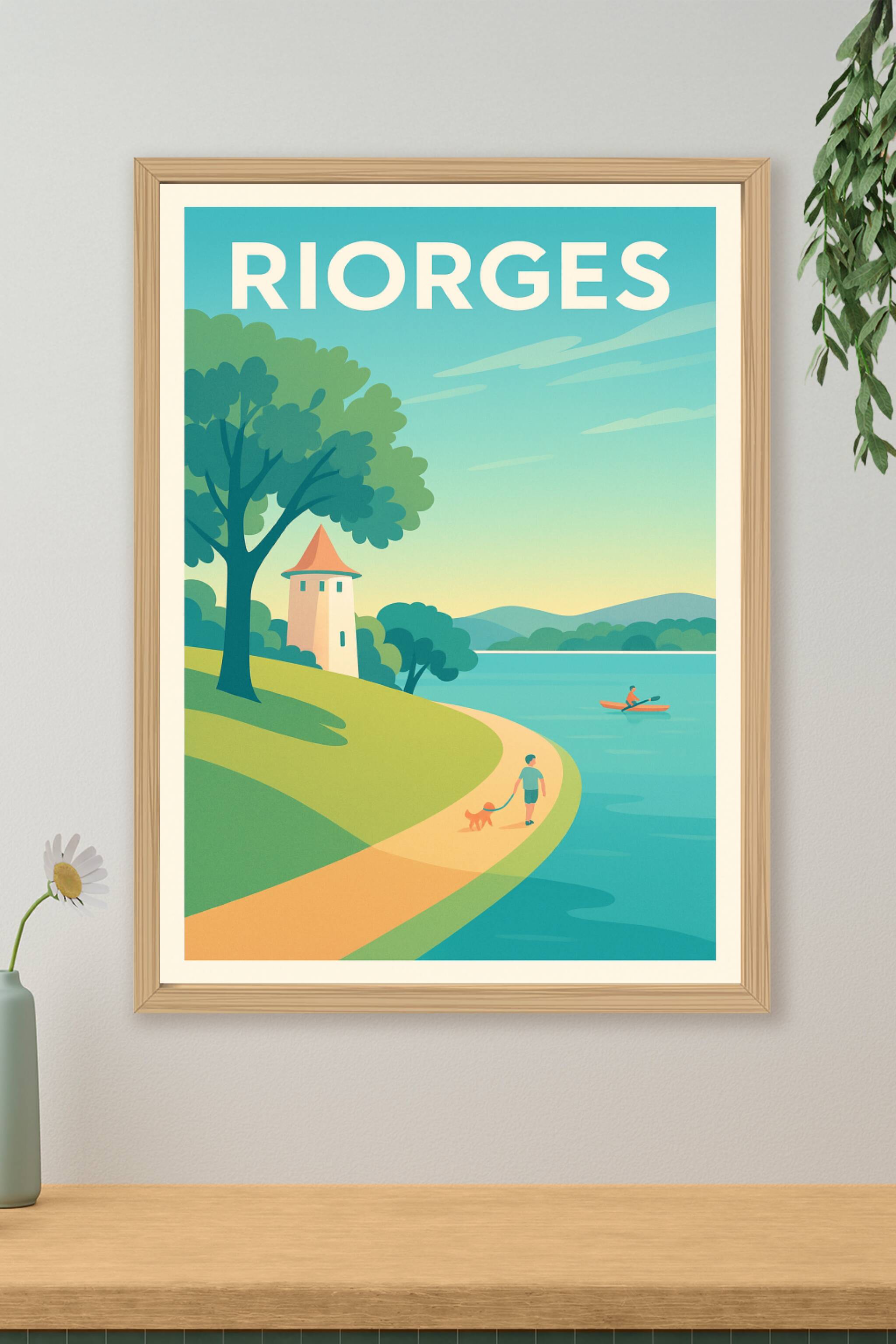 Affiche de Riorges - Promenade paisible au bord de l'eau
