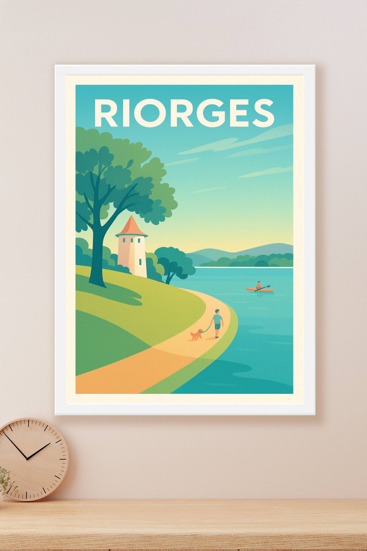 Affiche de Riorges - Promenade paisible au bord de l'eau