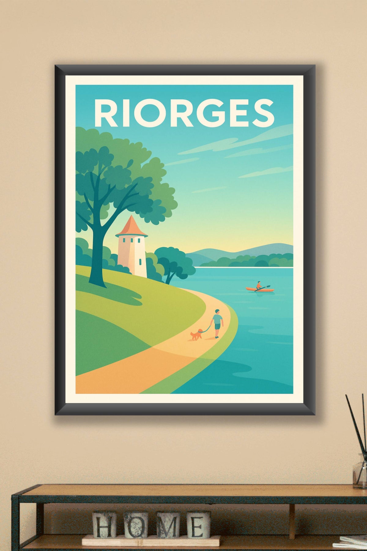 Affiche de Riorges - Promenade paisible au bord de l'eau