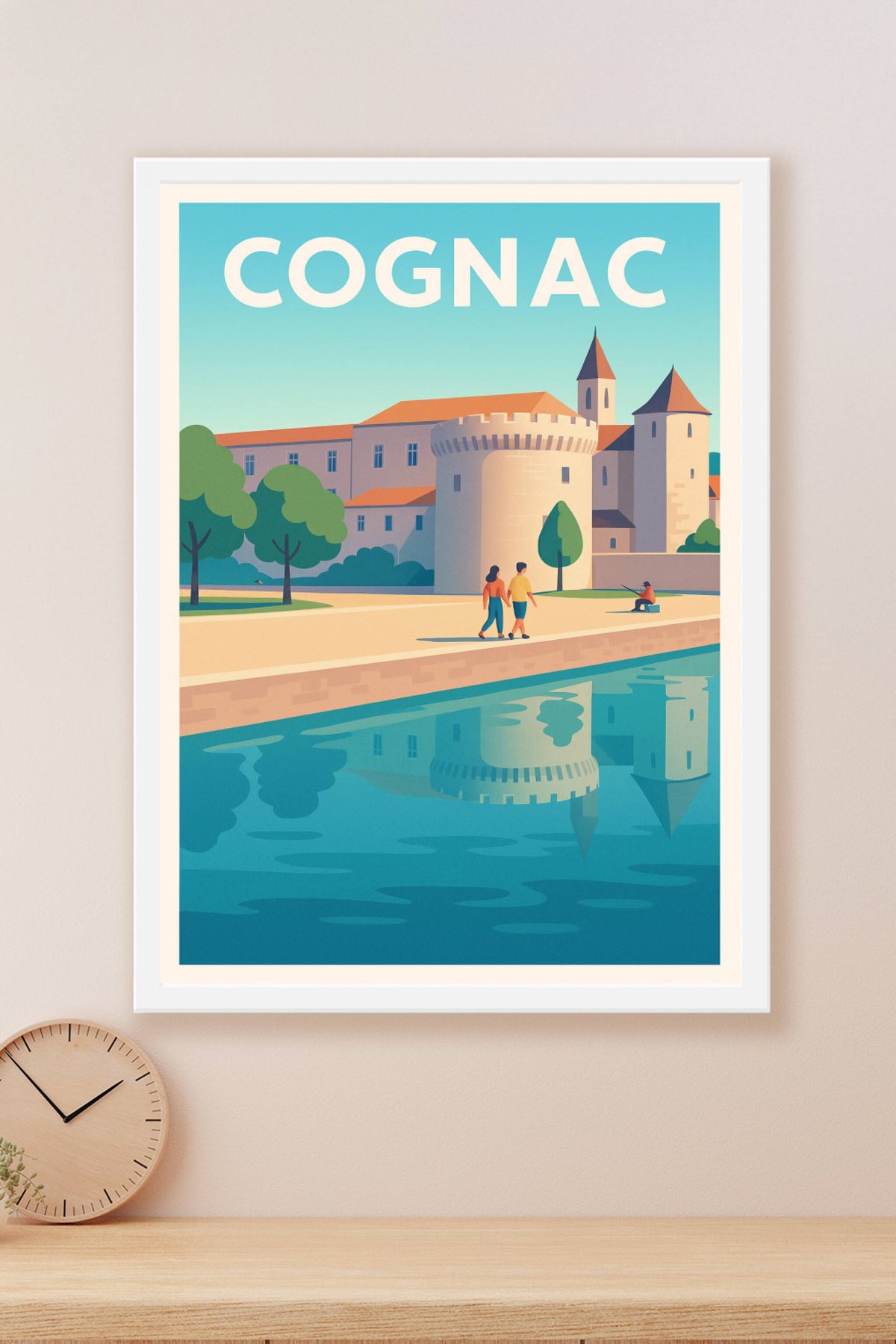 Affiche de Cognac - Balade au bord de l'eau et charme historique