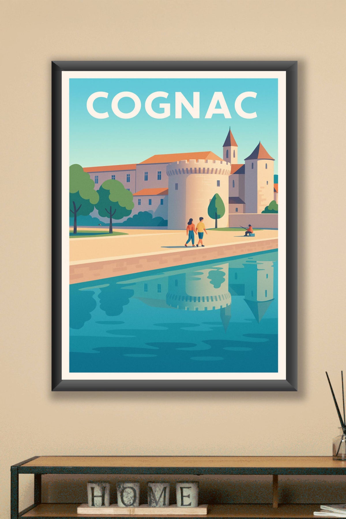 Affiche de Cognac - Balade au bord de l'eau et charme historique