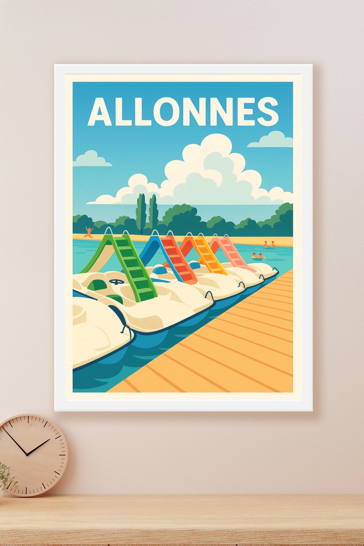 Affiche de Allonnes - Une escapade joyeuse au bord de l'eau