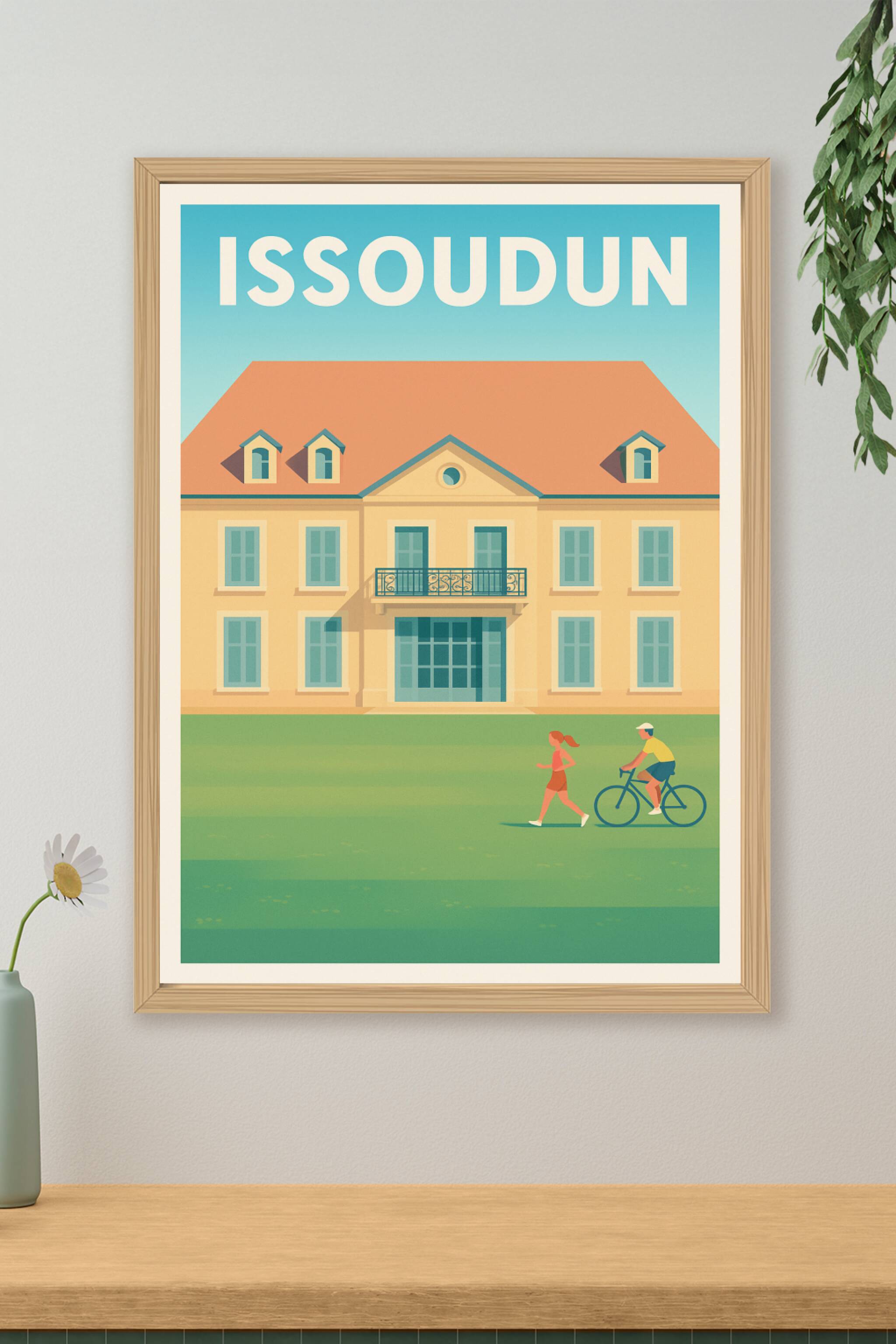 Affiche de Issoudun - L'élégance paisible au quotidien