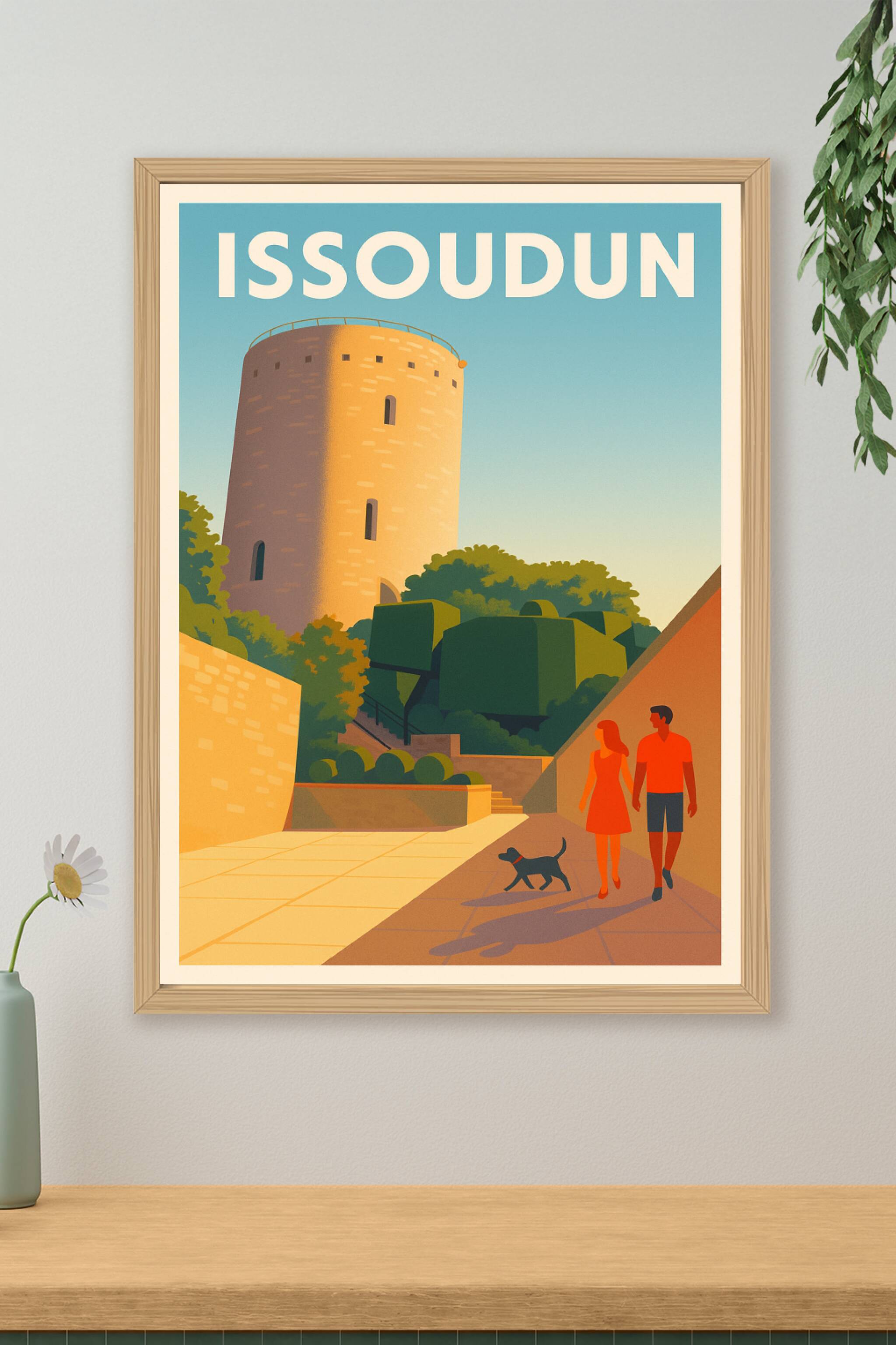 Affiche de Issoudun - Charme et douceur au détour des ruelles