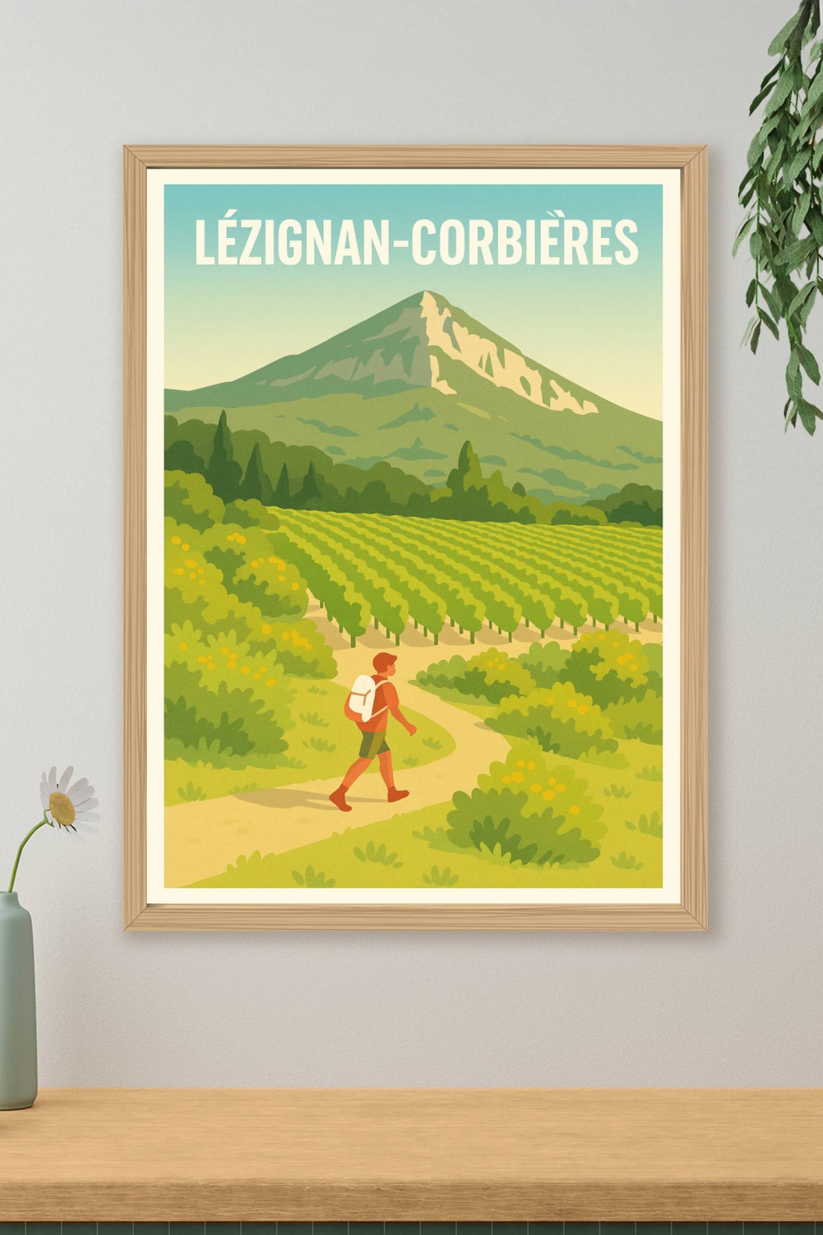 Affiche de Lézignan-Corbières - Balade au cœur des vignobles