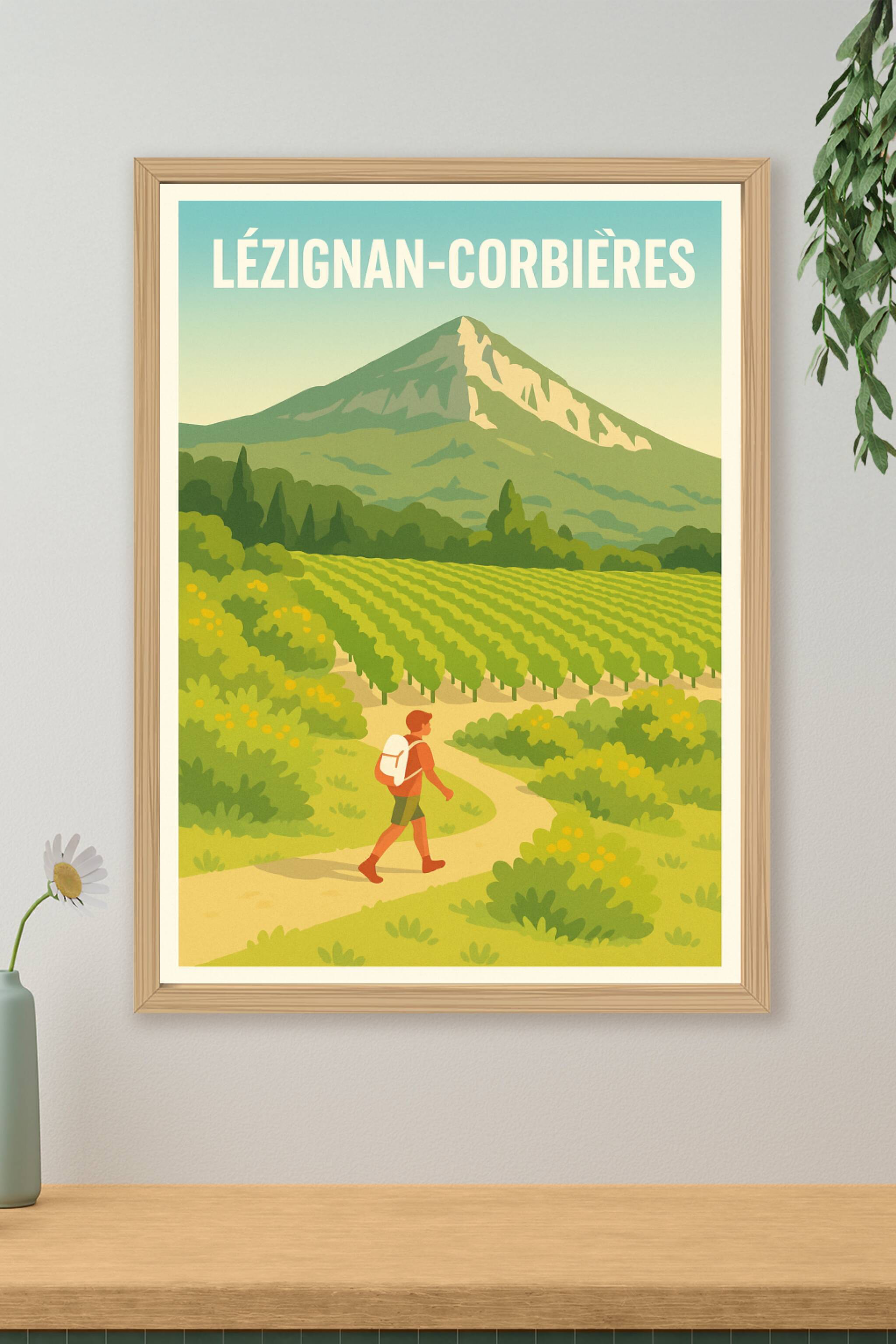 Affiche de Lézignan-Corbières - Balade au cœur des vignobles