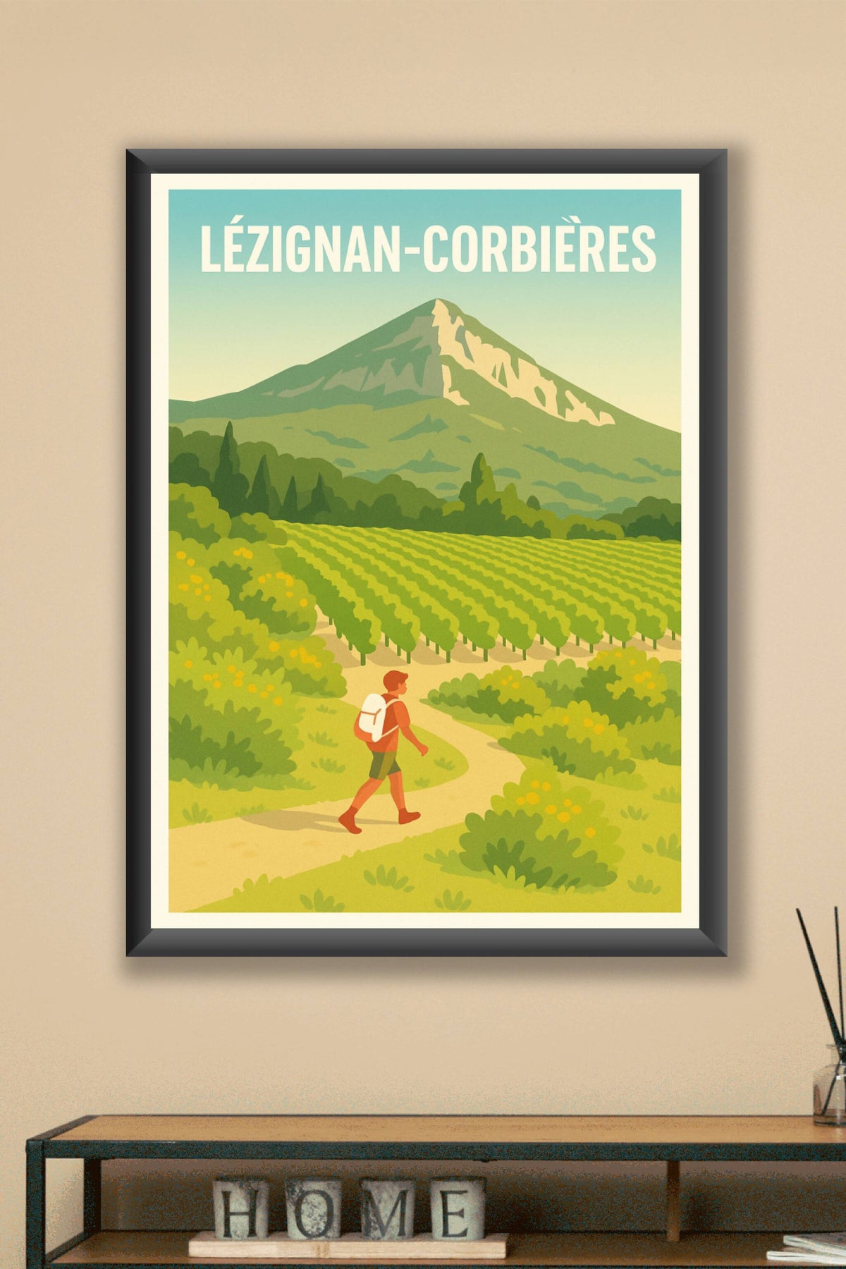 Affiche de Lézignan-Corbières - Balade au cœur des vignobles