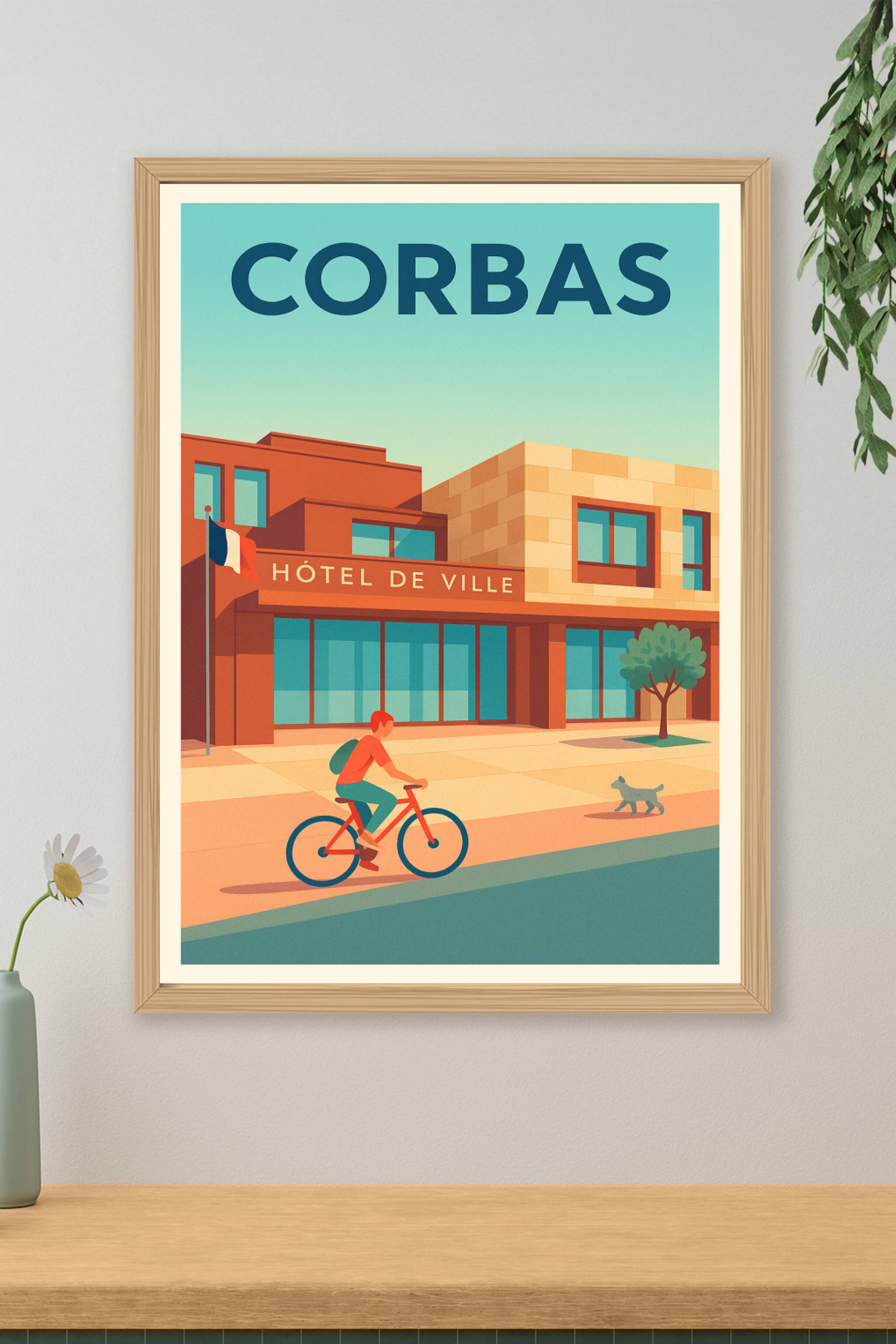 Affiche de Corbas - Charme moderne et convivialité urbaine