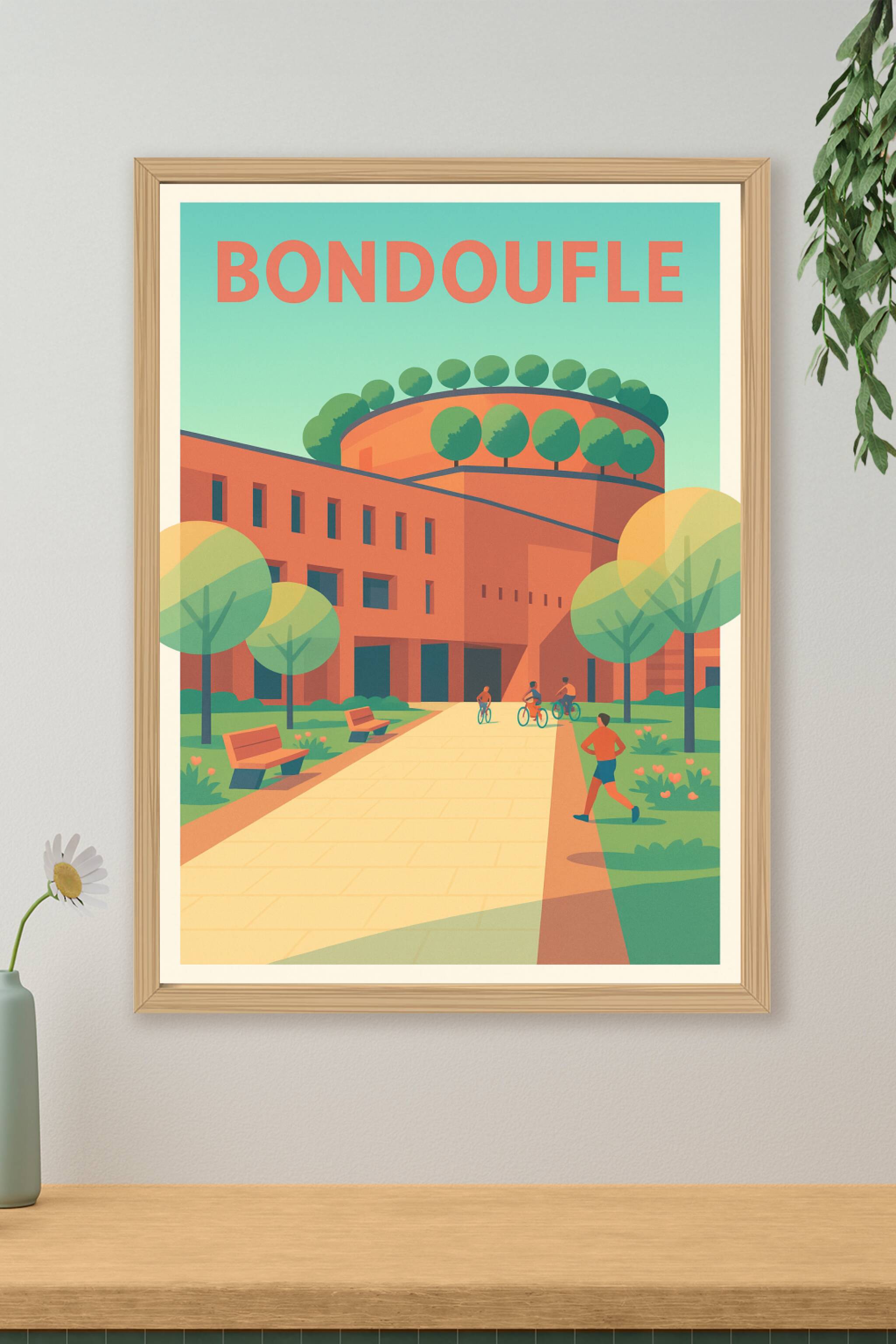 Affiche de Bondoufle - Le charme urbain et verdoyant