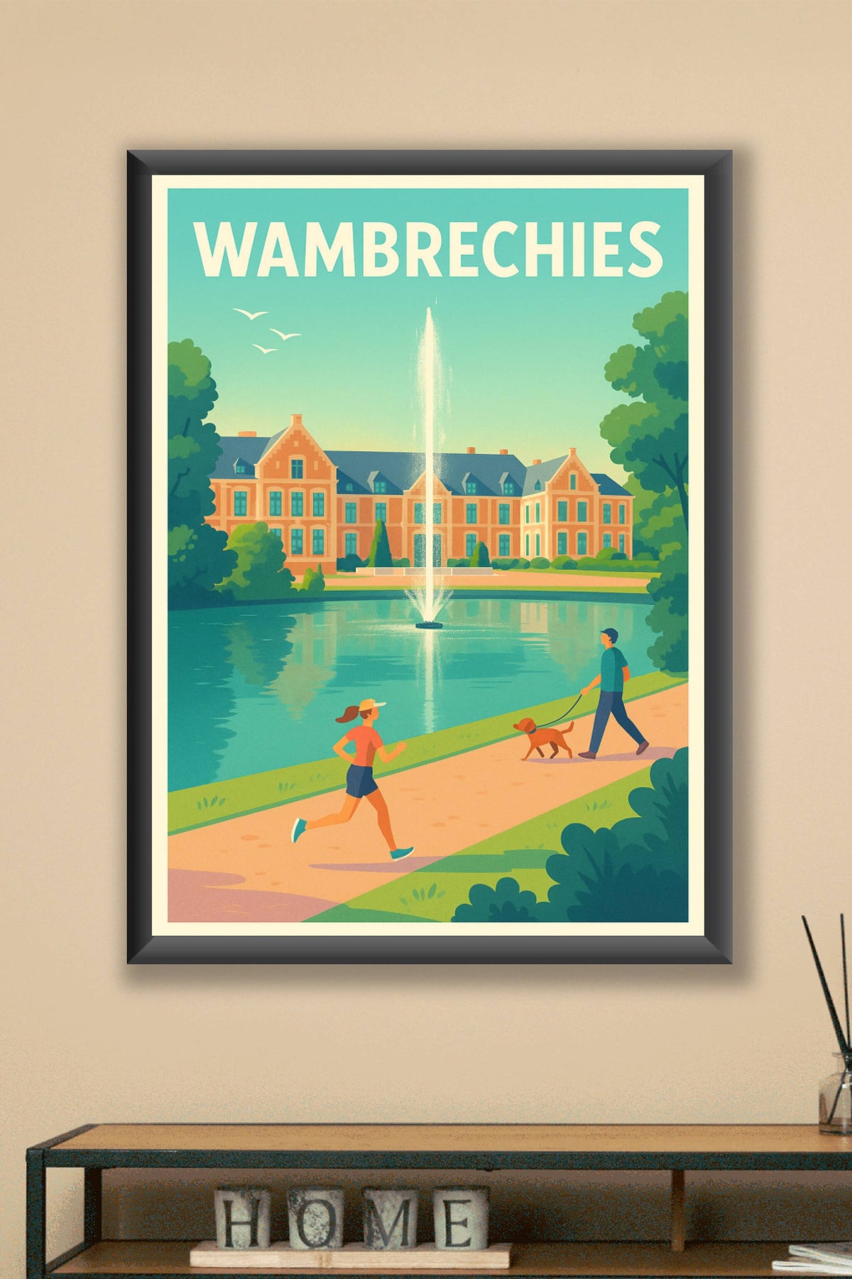 Affiche de Wambrechies - Tranquillité au parc et au château