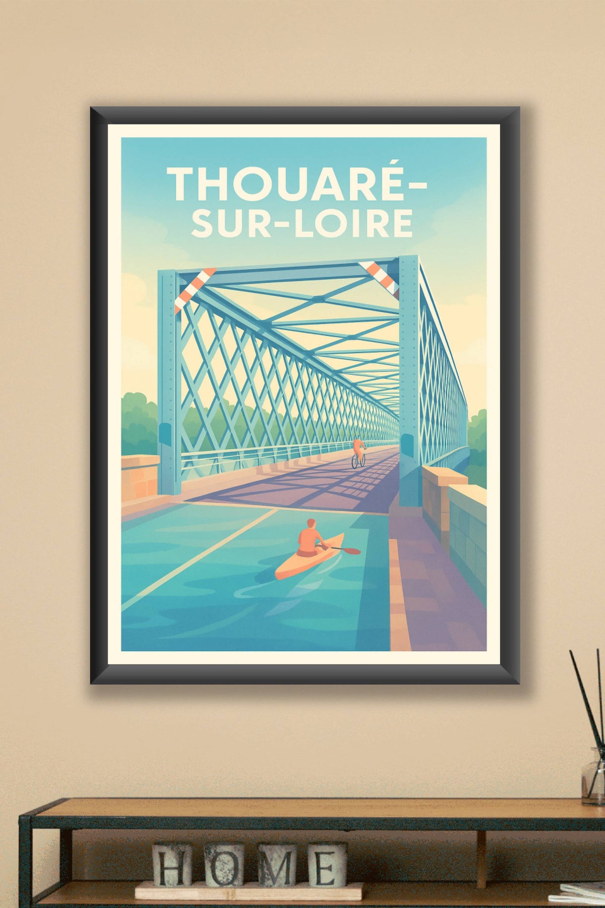 Affiche de Thouaré-sur-Loire - Escapade entre rivière et pont métallique