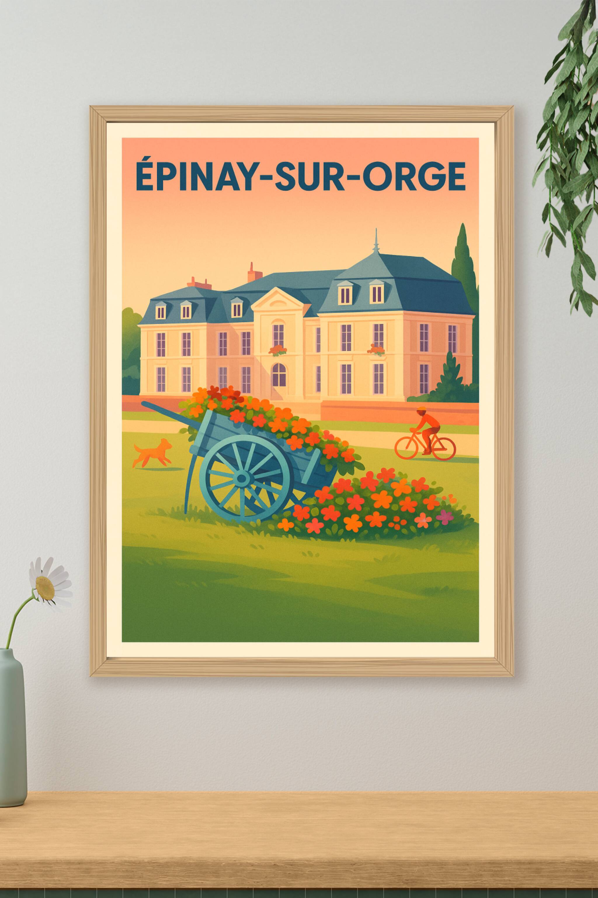 Affiche de Épinay-sur-Orge - Charme et sérénité au cœur de la ville