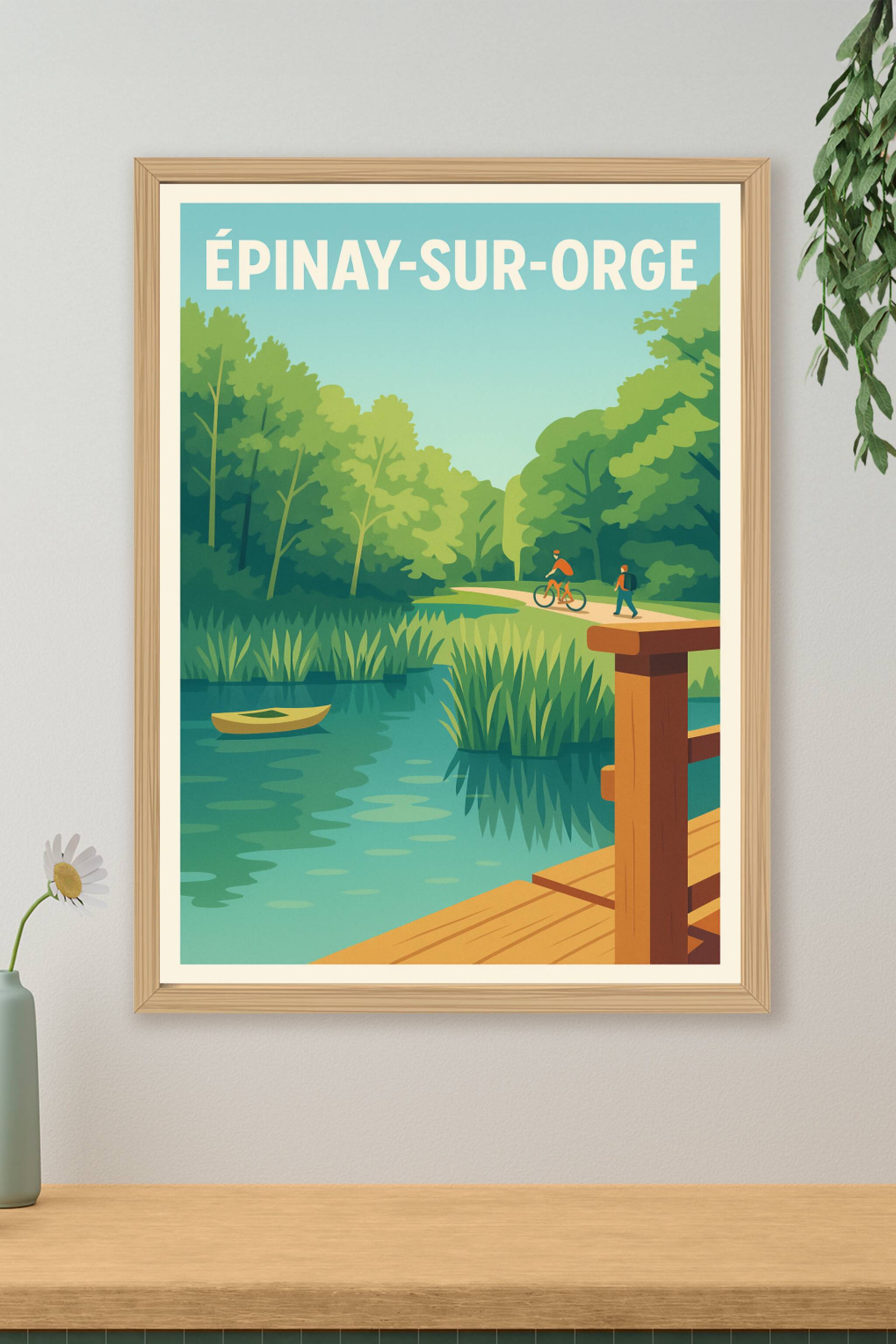 Affiche de Épinay-sur-Orge - Tranquillité au fil de l'eau