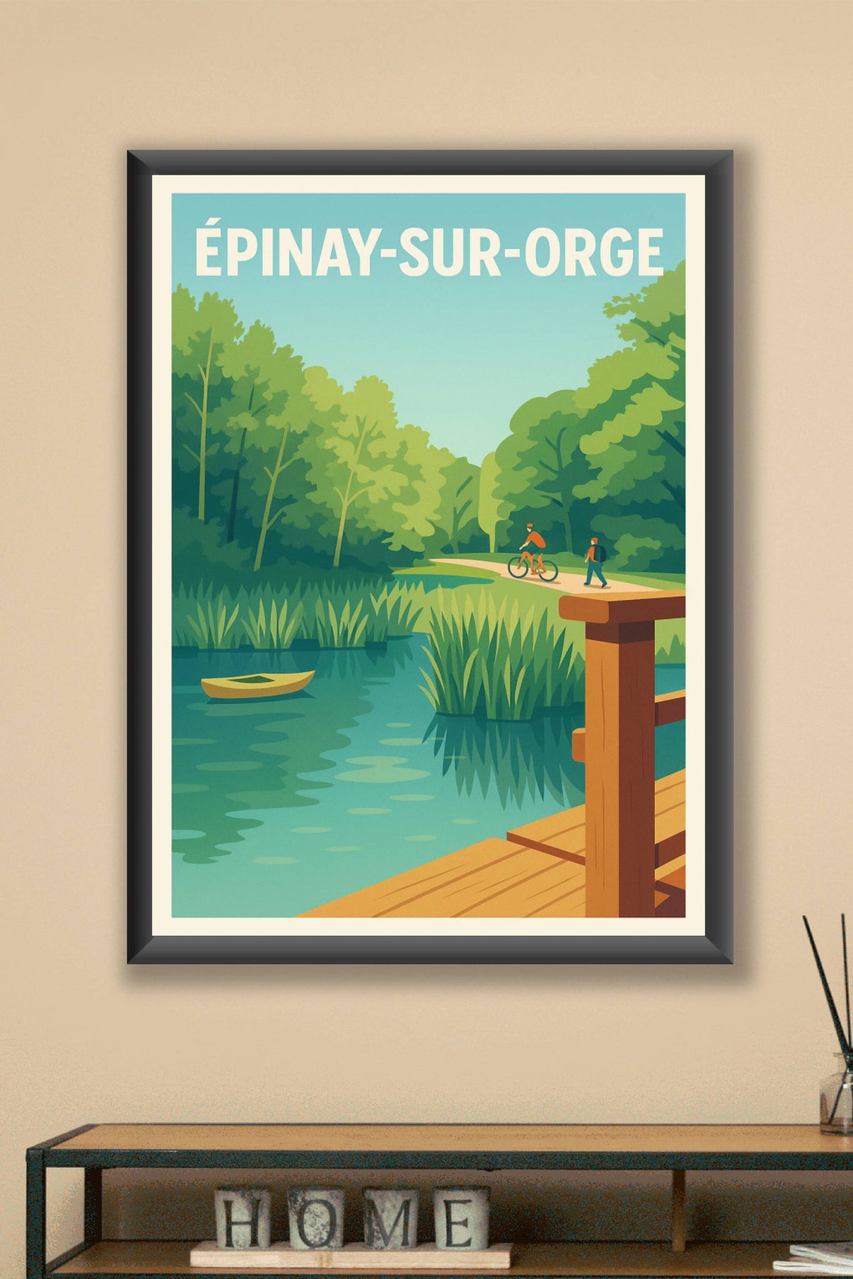 Affiche de Épinay-sur-Orge - Tranquillité au fil de l'eau