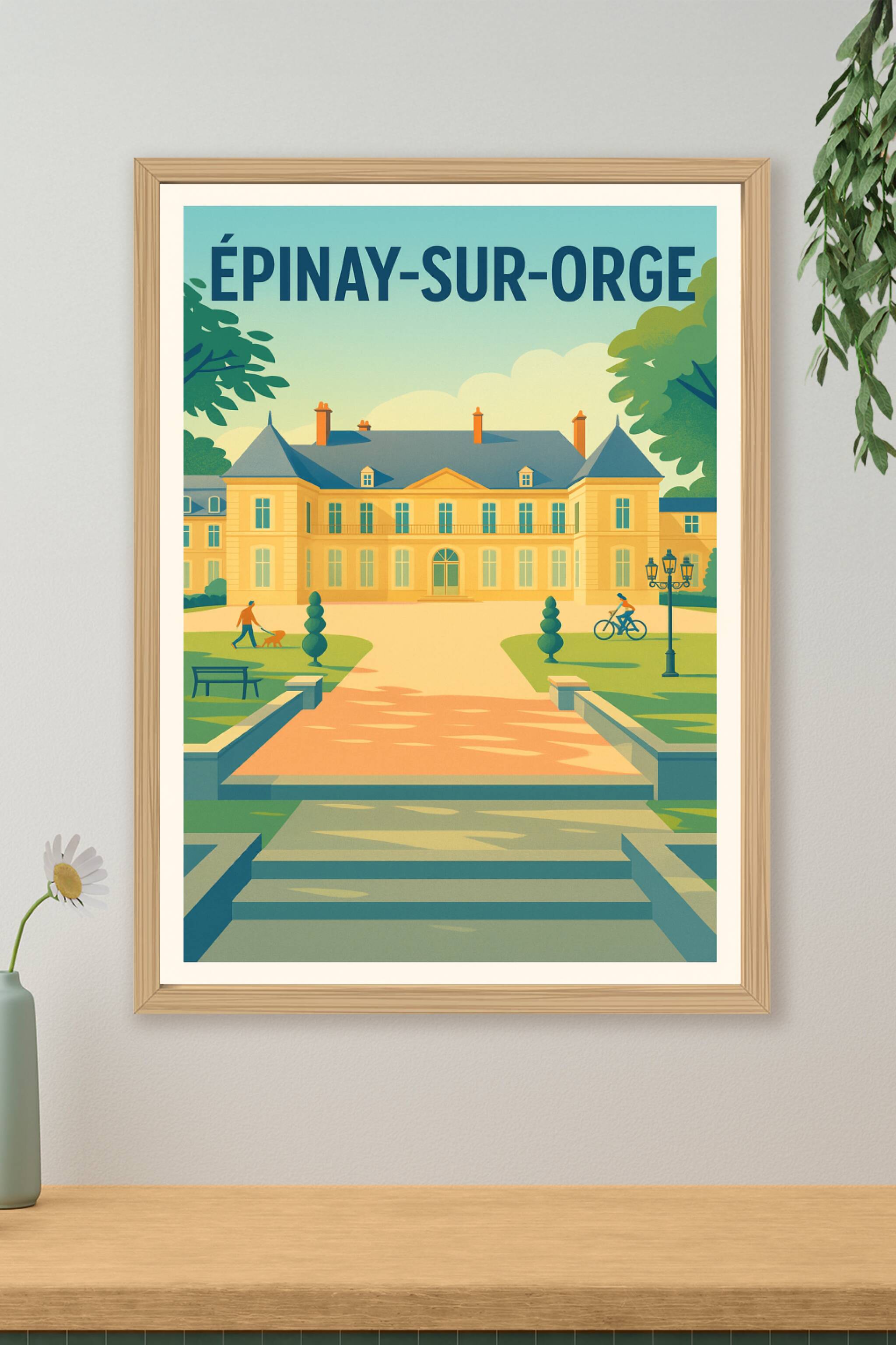 Affiche de Épinay-sur-Orge - Élégance et Sérénité en Région Parisienne