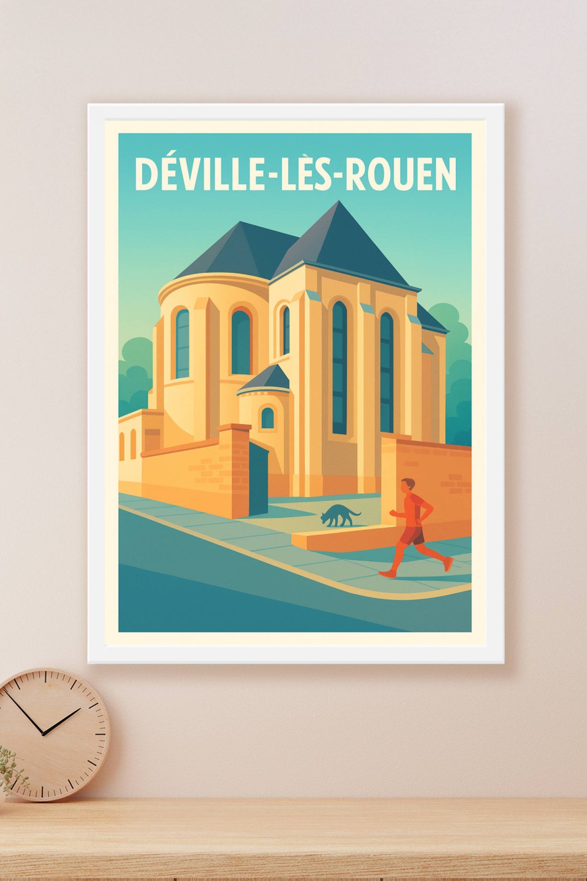 Affiche de Déville-lès-Rouen - Charme architectural et sérénité urbaine
