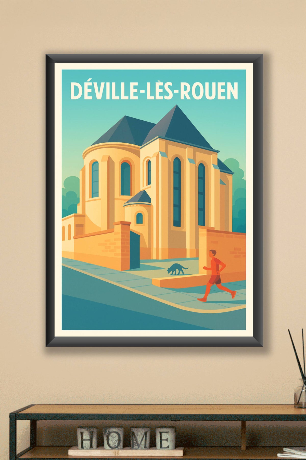 Affiche de Déville-lès-Rouen - Charme architectural et sérénité urbaine