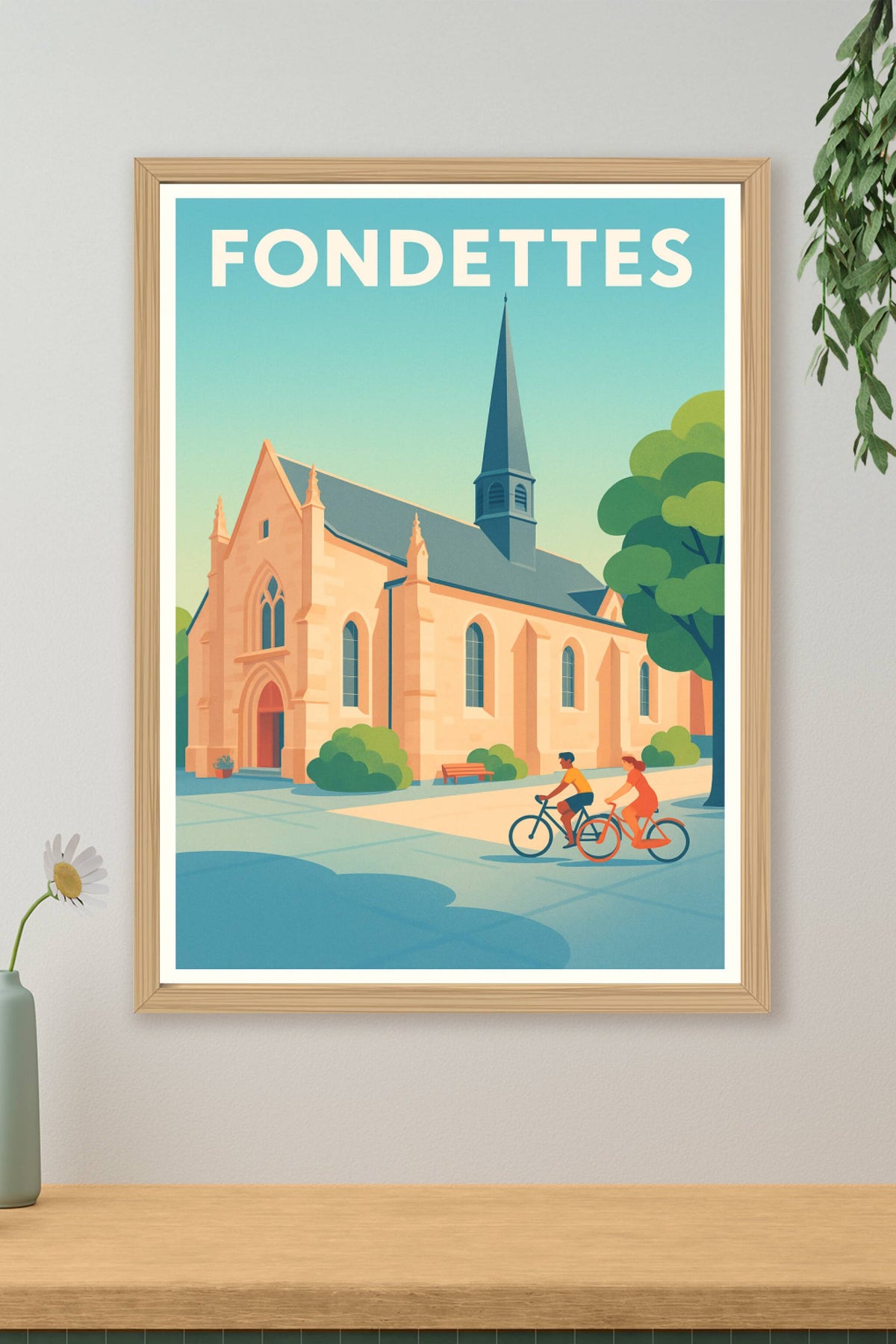 Affiche de Fondettes - Charme et Sérénité à Vélo